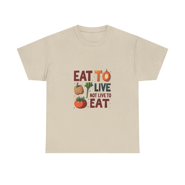Eat to Live Vintage Veggie Graphic T-Shirt