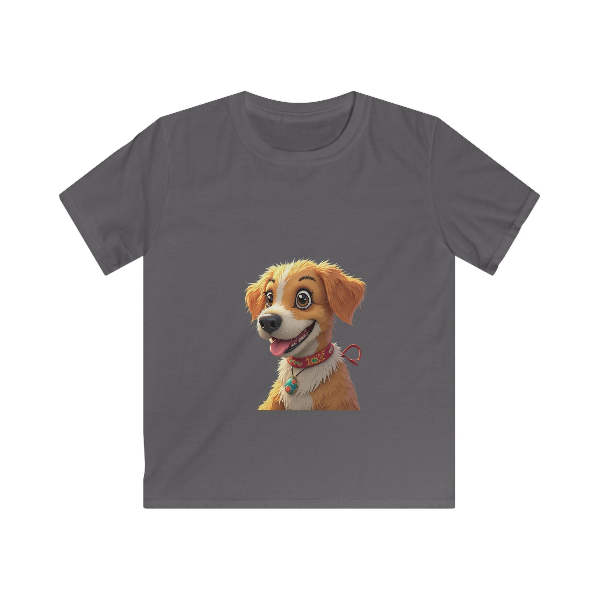 Smiling Golden Retriever Puppy Kids Graphic T-Shirt