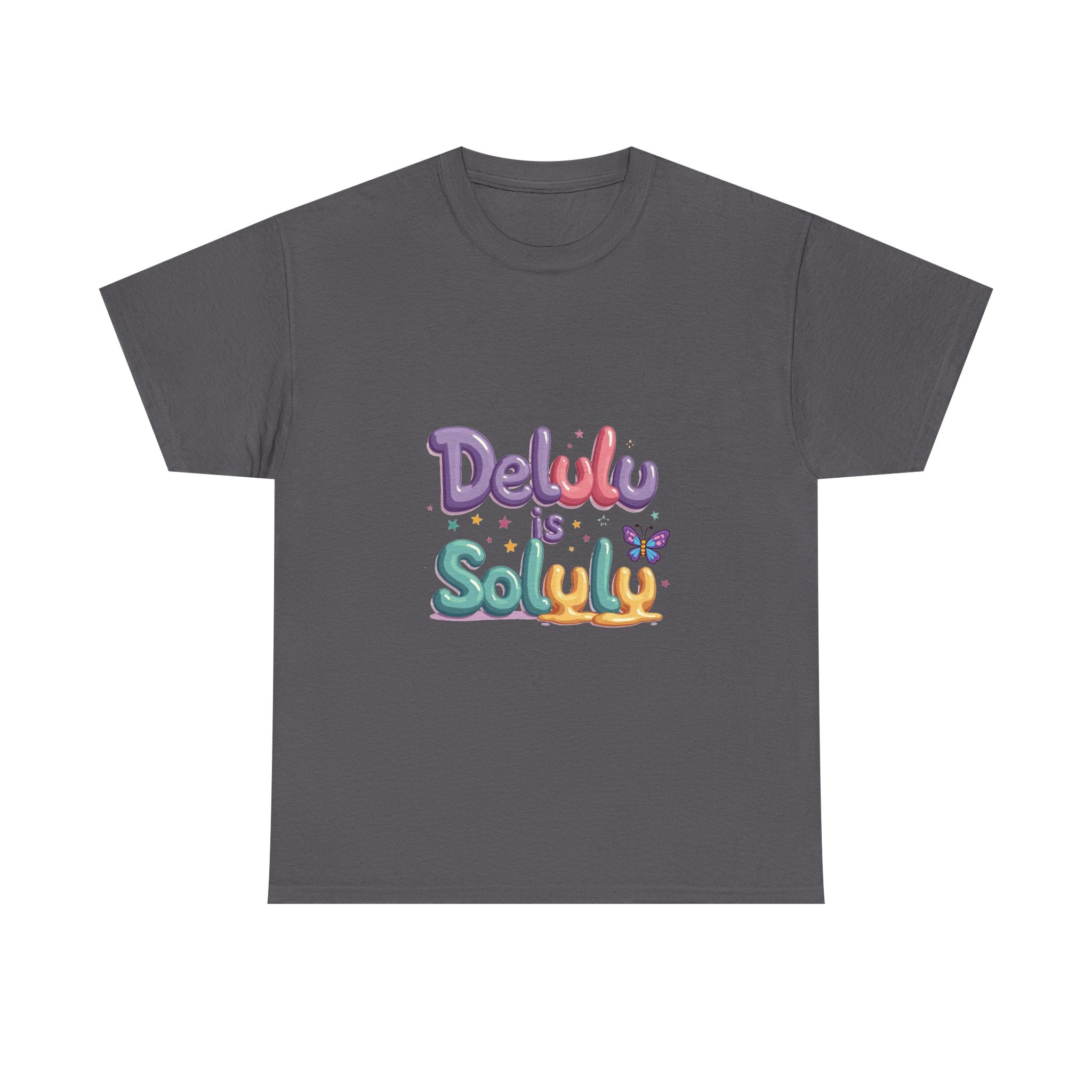 'Delulu Is Solulu' Cute Graphic T-Shirt