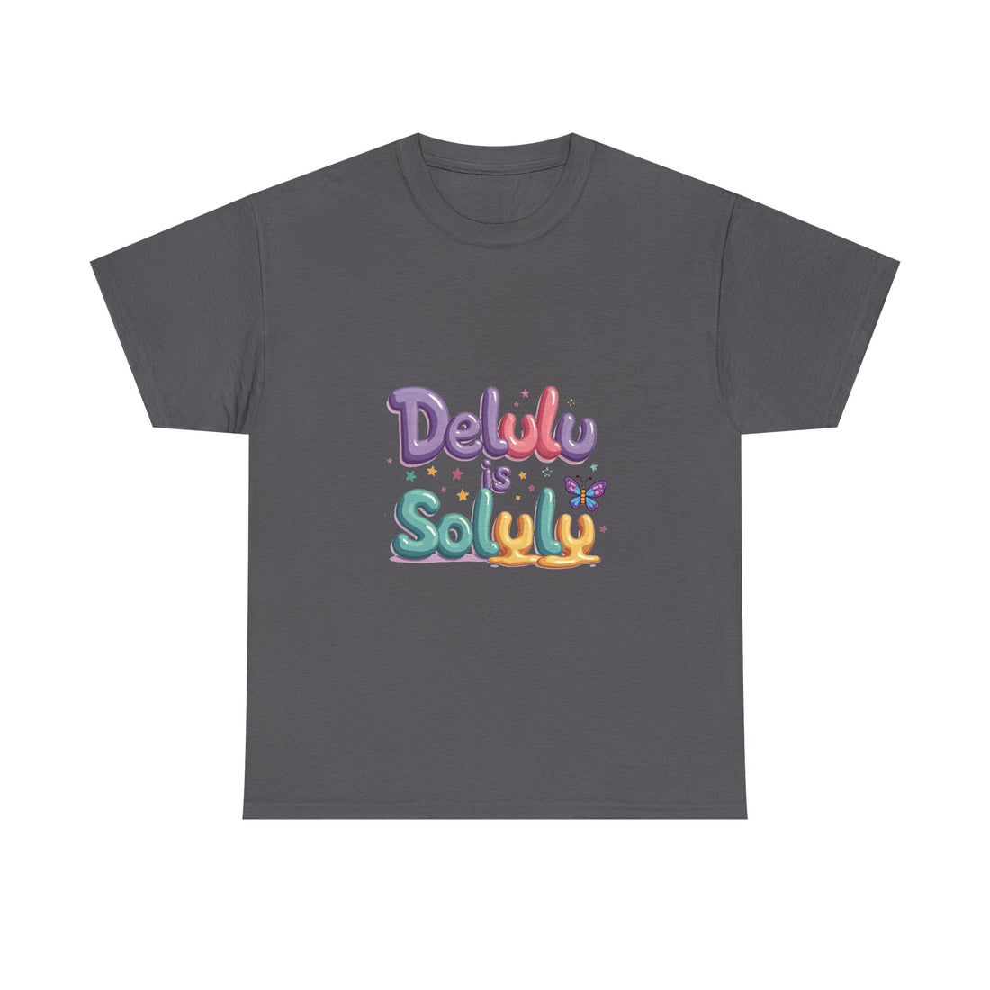 'Delulu Is Solulu' Cute Graphic T-Shirt