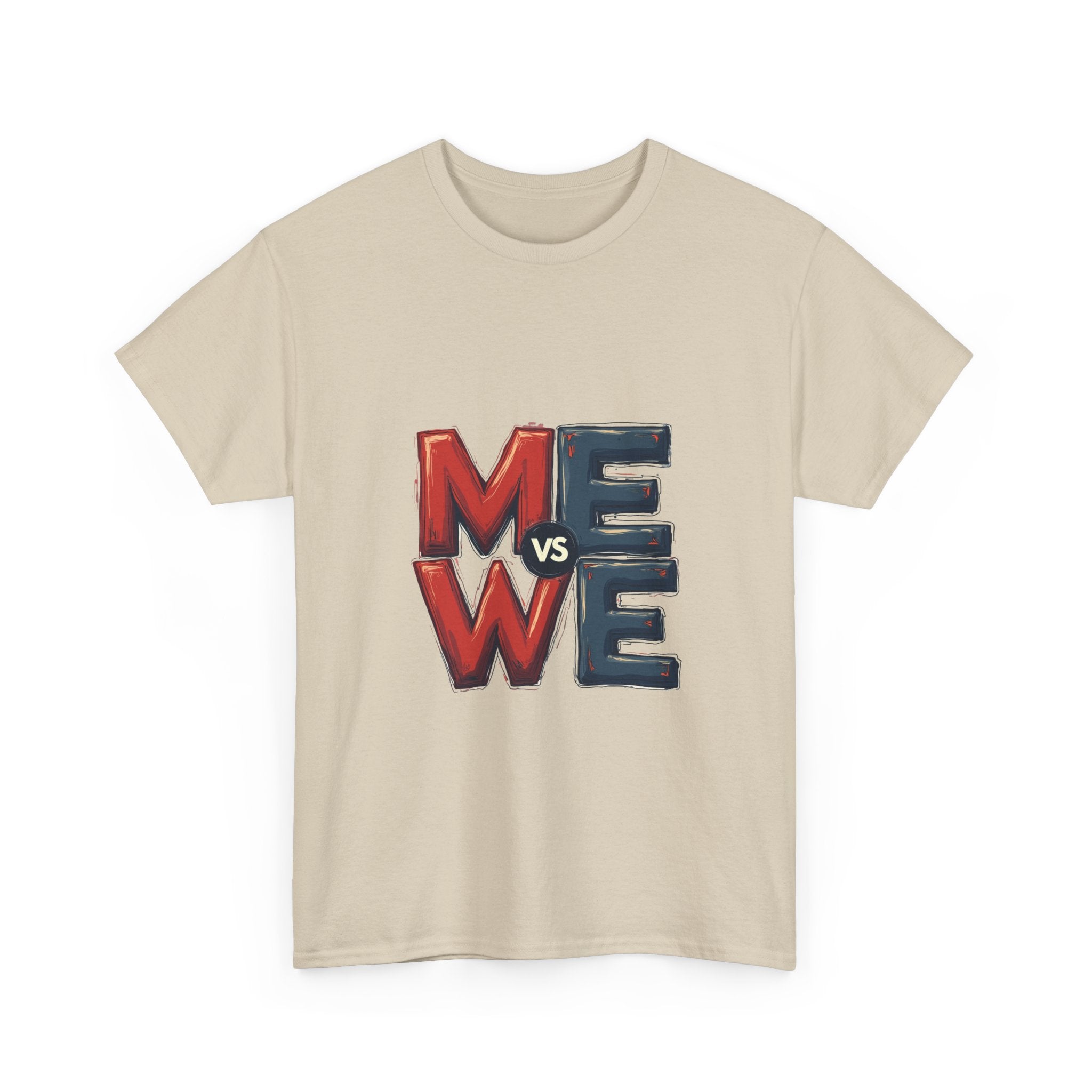 'Me vs We' Graphic Motivational Self-Competition Shirt