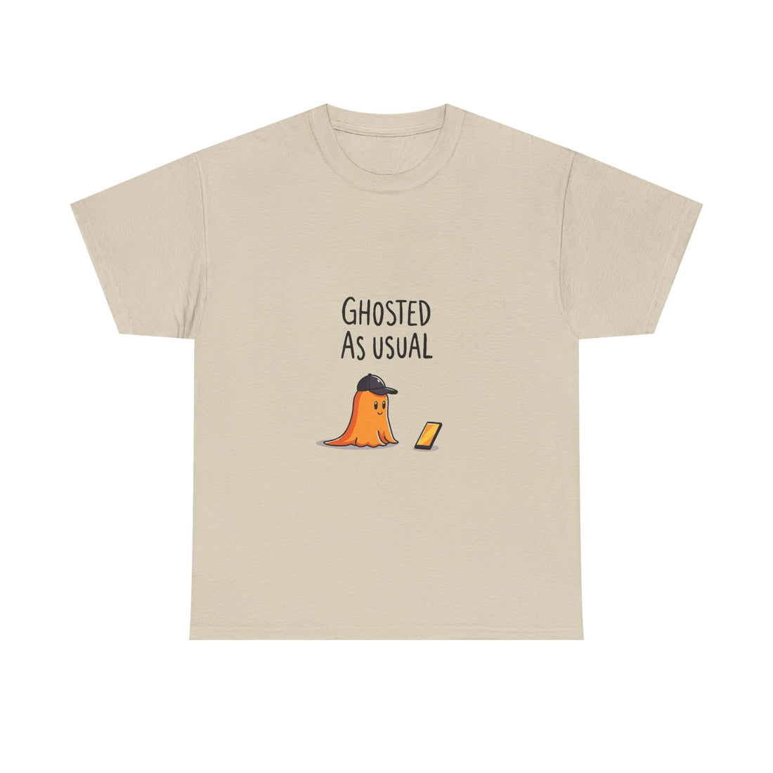 'Ghosted As Usual' Funny Halloween Ghost T-Shirt