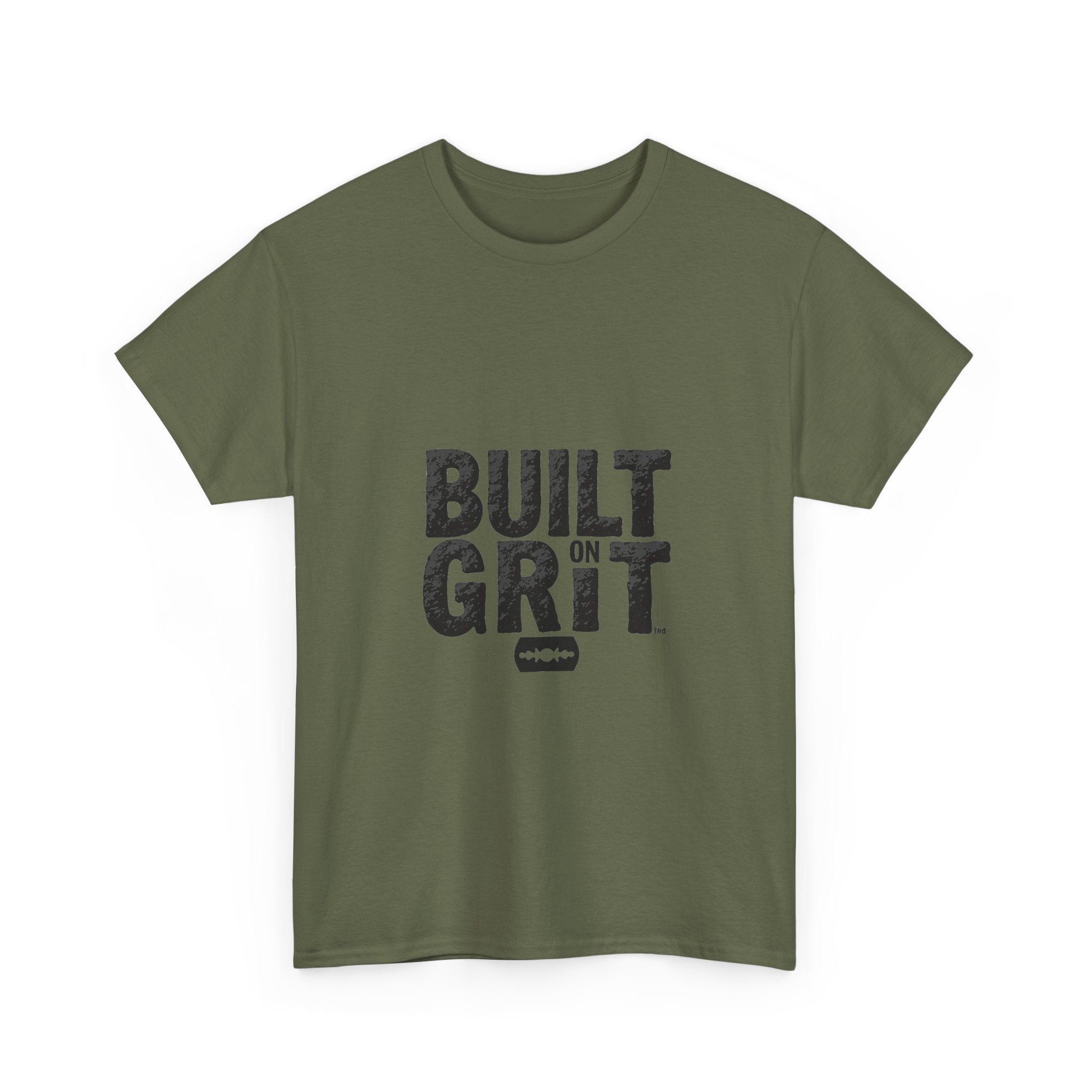 Built on Grit Motivational Graphic T-Shirt