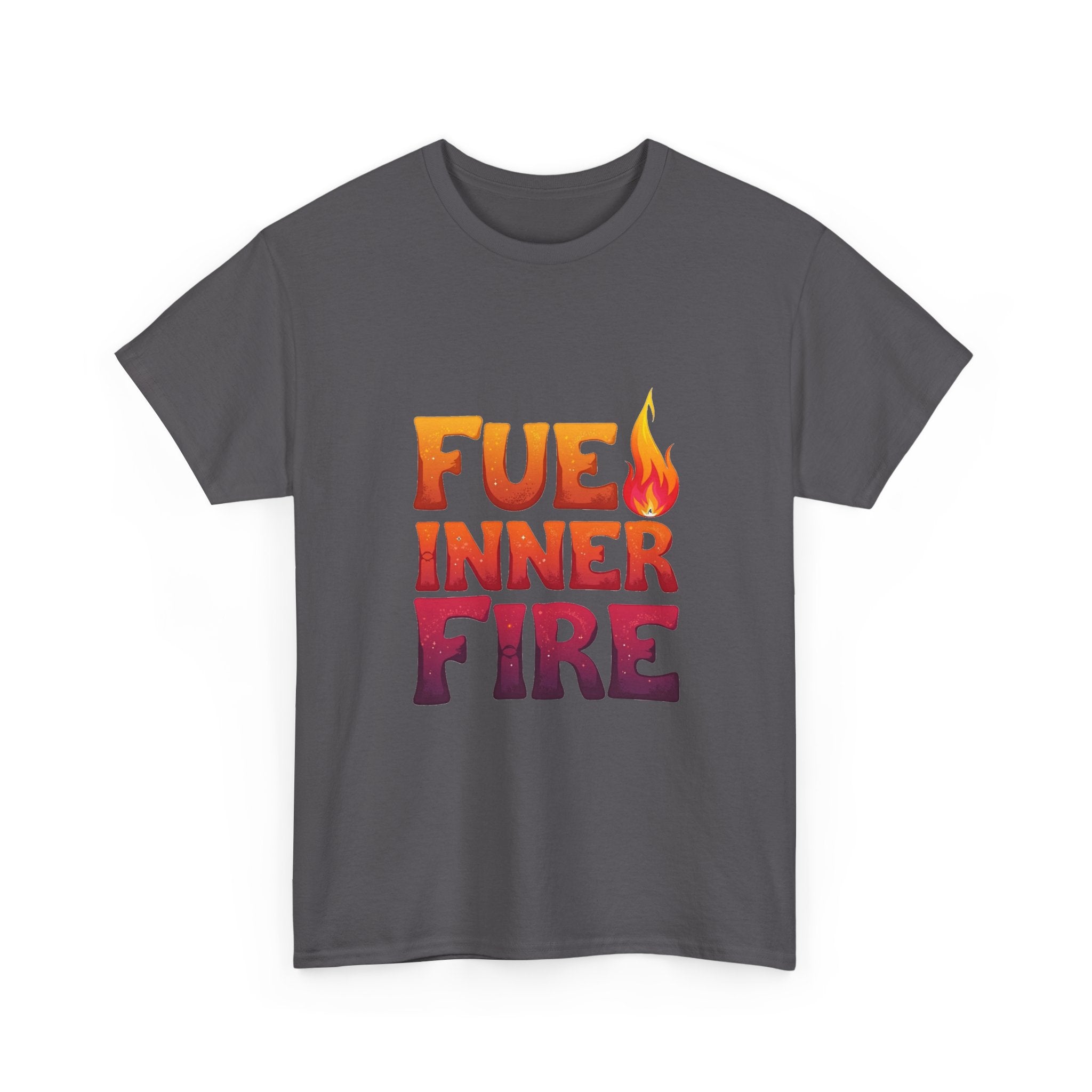 'Fuel Inner Fire 'Inspirational Flame Graphic T-Shirt