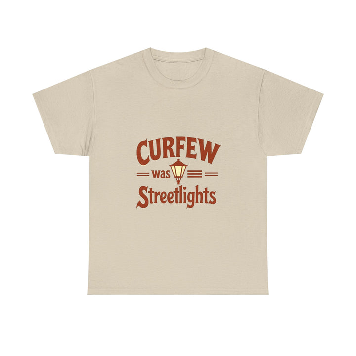 'Curfew Was Streetlights' Vintage Lamp Graphic T-Shirt