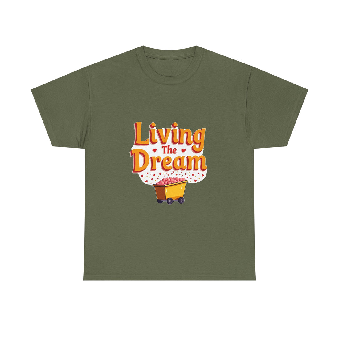 'Living The Dream' Retro Scooter Graphic T-Shirt