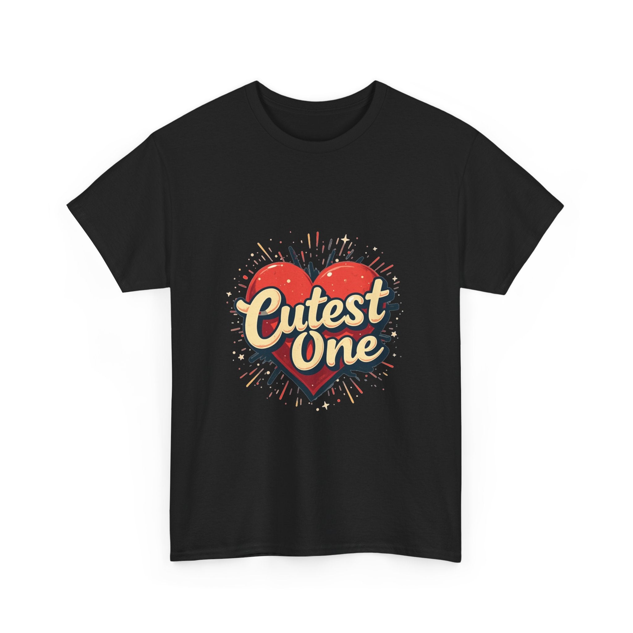 Cutest One Heart Retro Graphic T‑Shirt