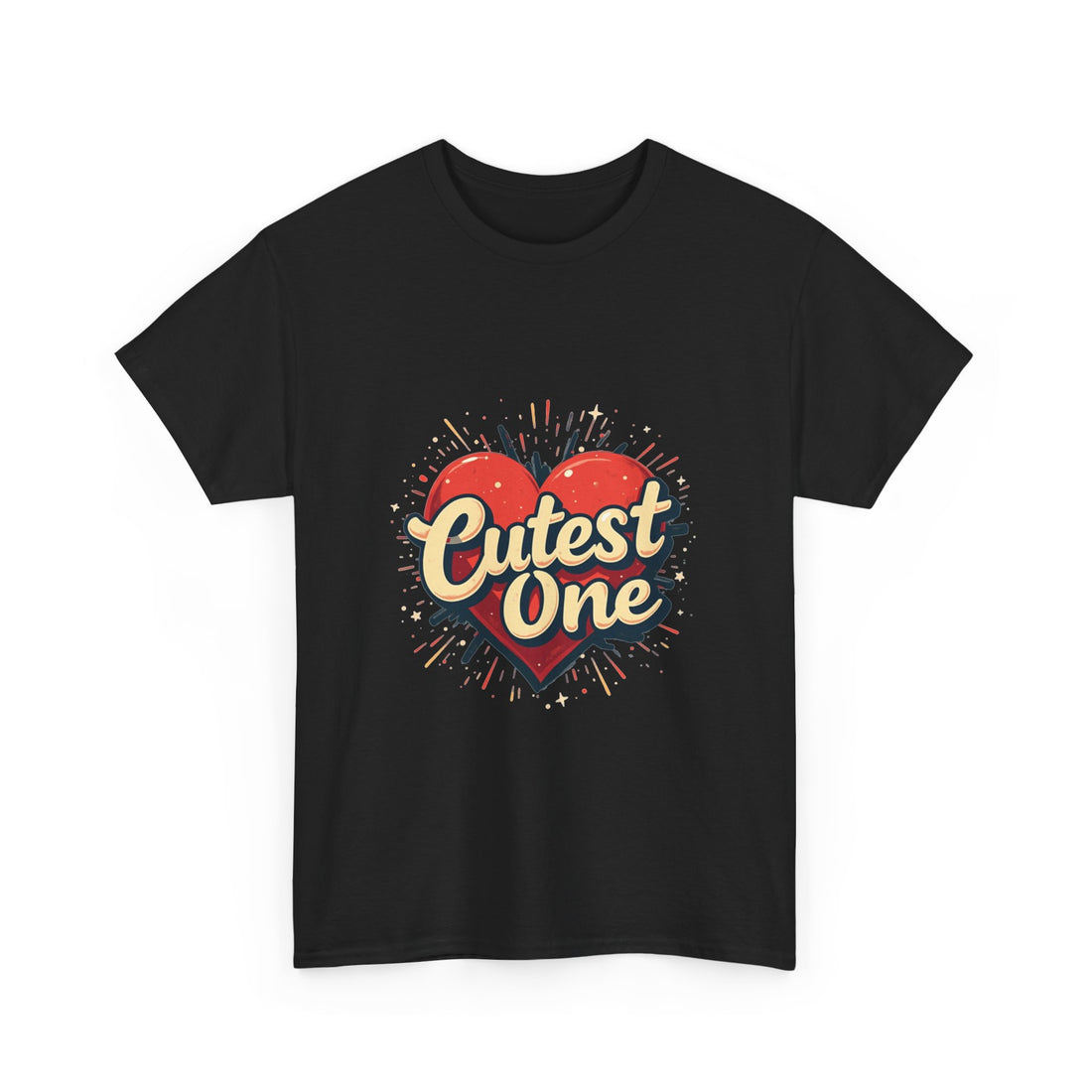 Cutest One Heart Retro Graphic T‑Shirt