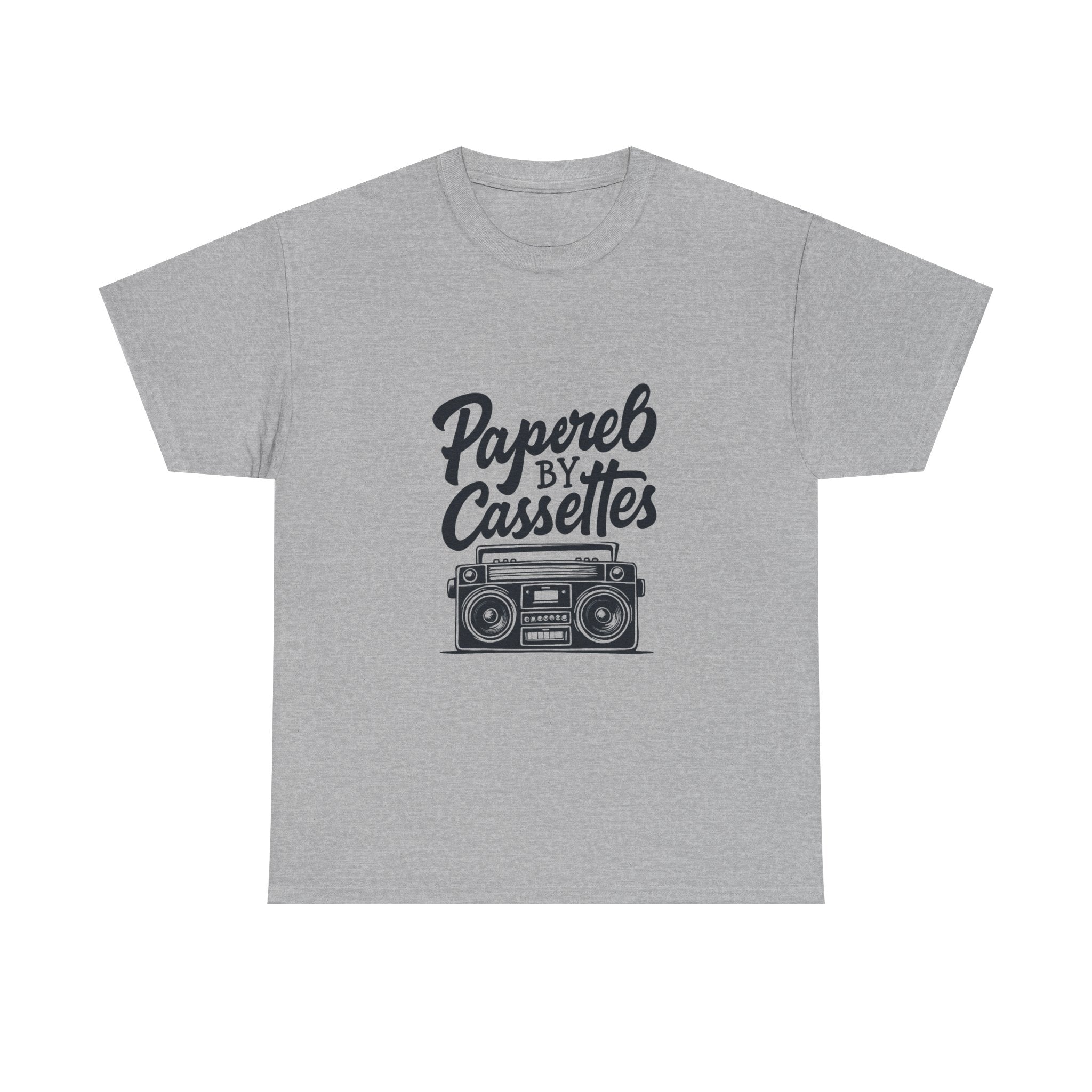 'Papered by Cassettes' Vintage Boombox Tee
