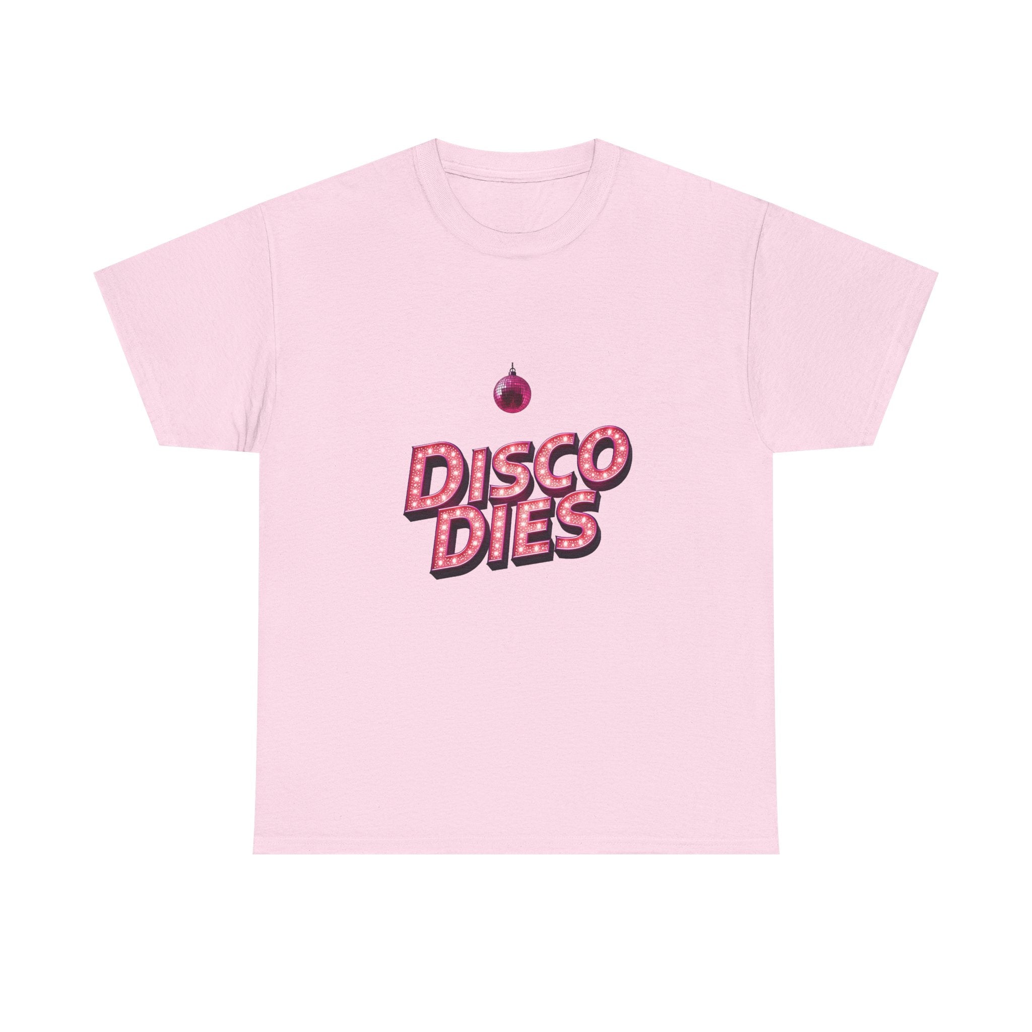 'Disco Dies' Retro Glitter Disco Ball T-Shirt