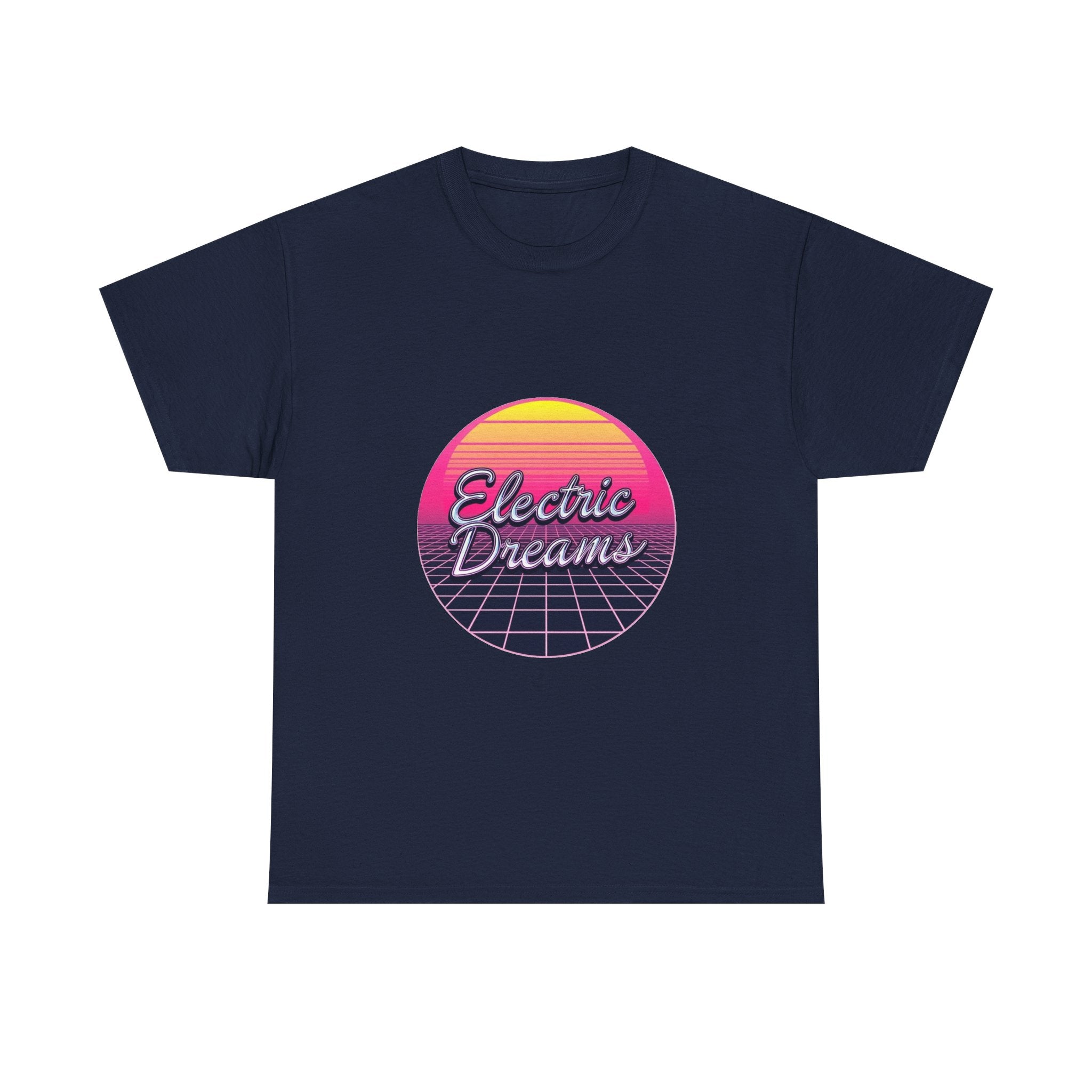 'Electric Dreams' 80s Vaporwave Sunset Graphic T-Shirt
