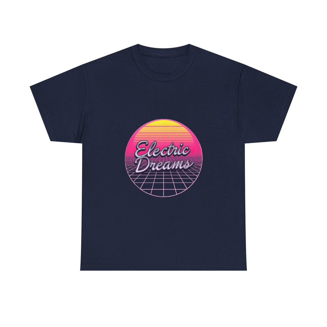 'Electric Dreams' 80s Vaporwave Sunset Graphic T-Shirt