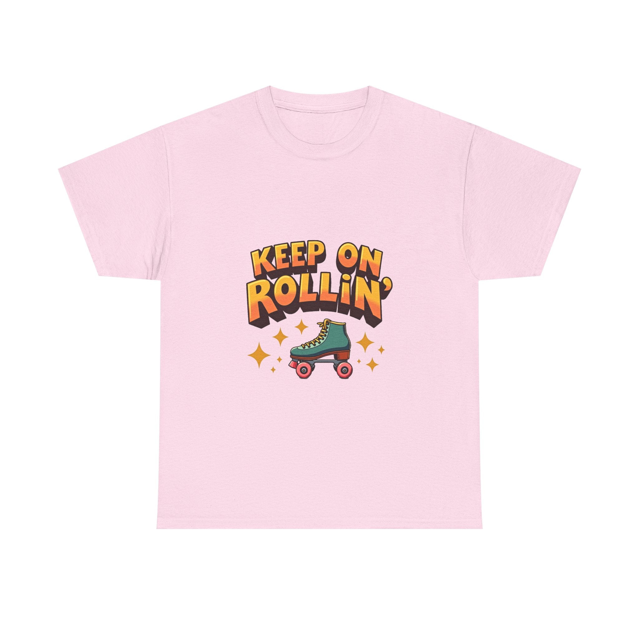 'Keep On Rollin' Retro Roller Skate Graphic T-Shirt