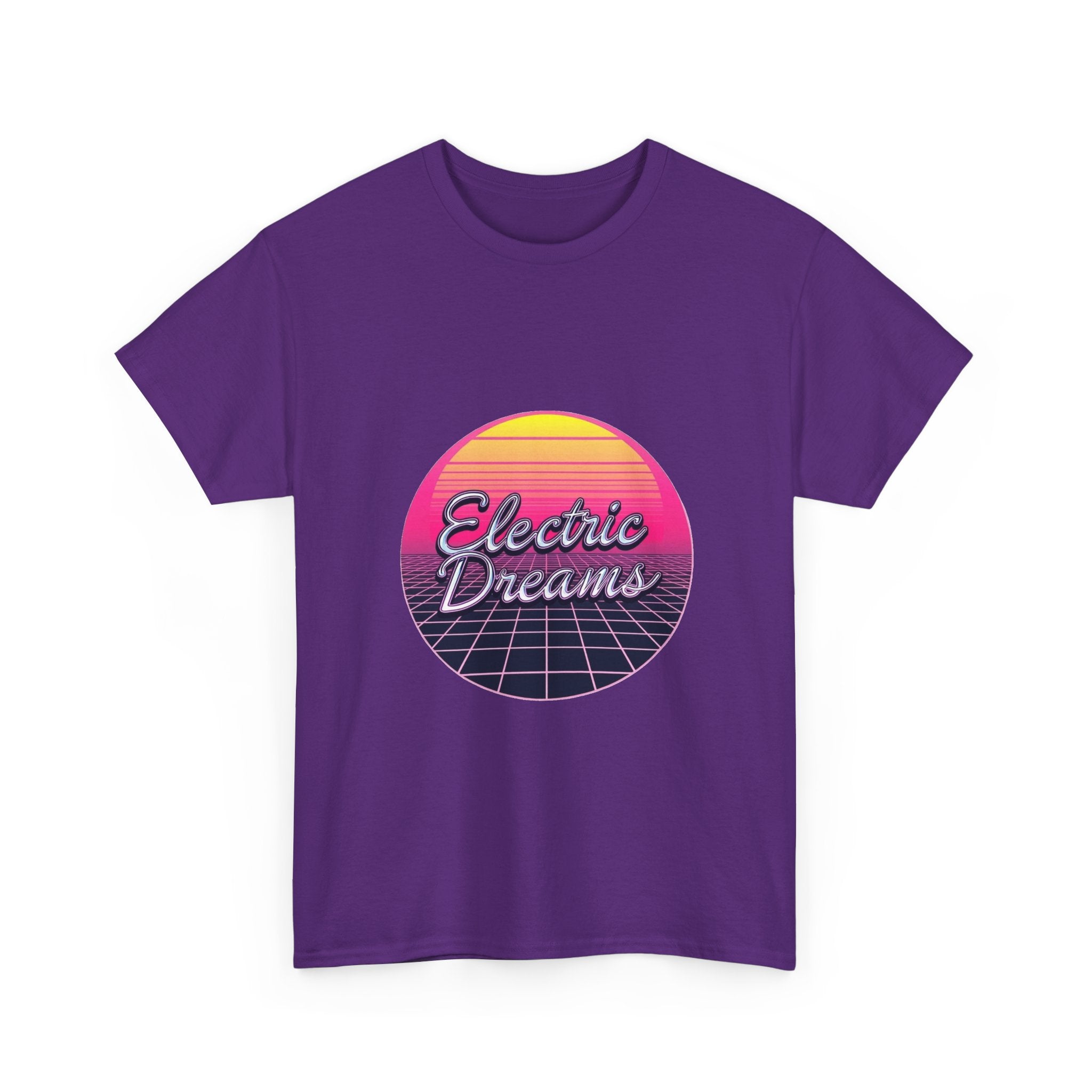 'Electric Dreams' 80s Vaporwave Sunset Graphic T-Shirt