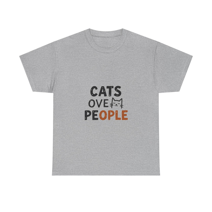'Cats Over People' Funny Cat Lover T-Shirt