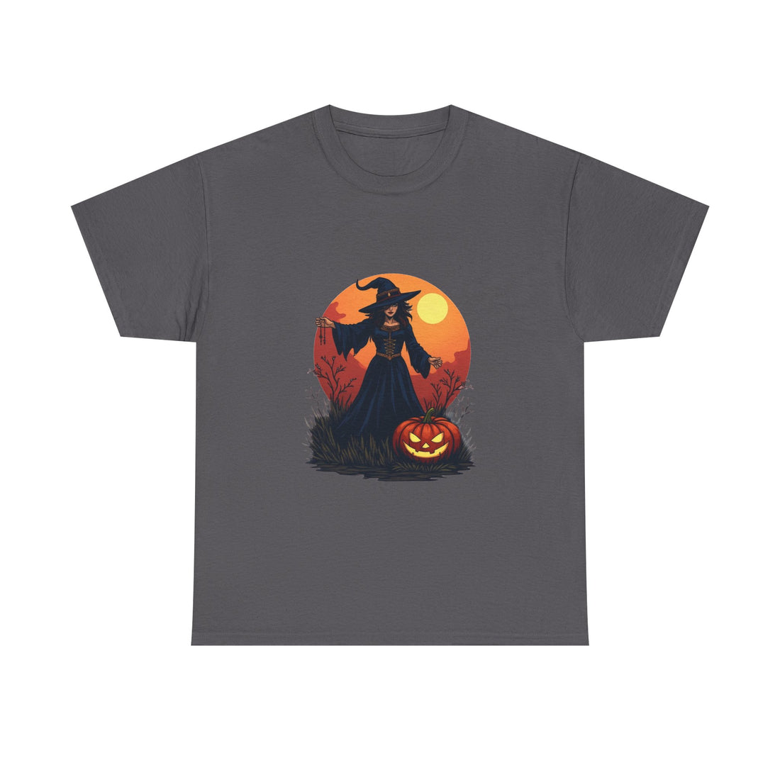 Witch & Jack-O'-Lantern Halloween T-Shirt
