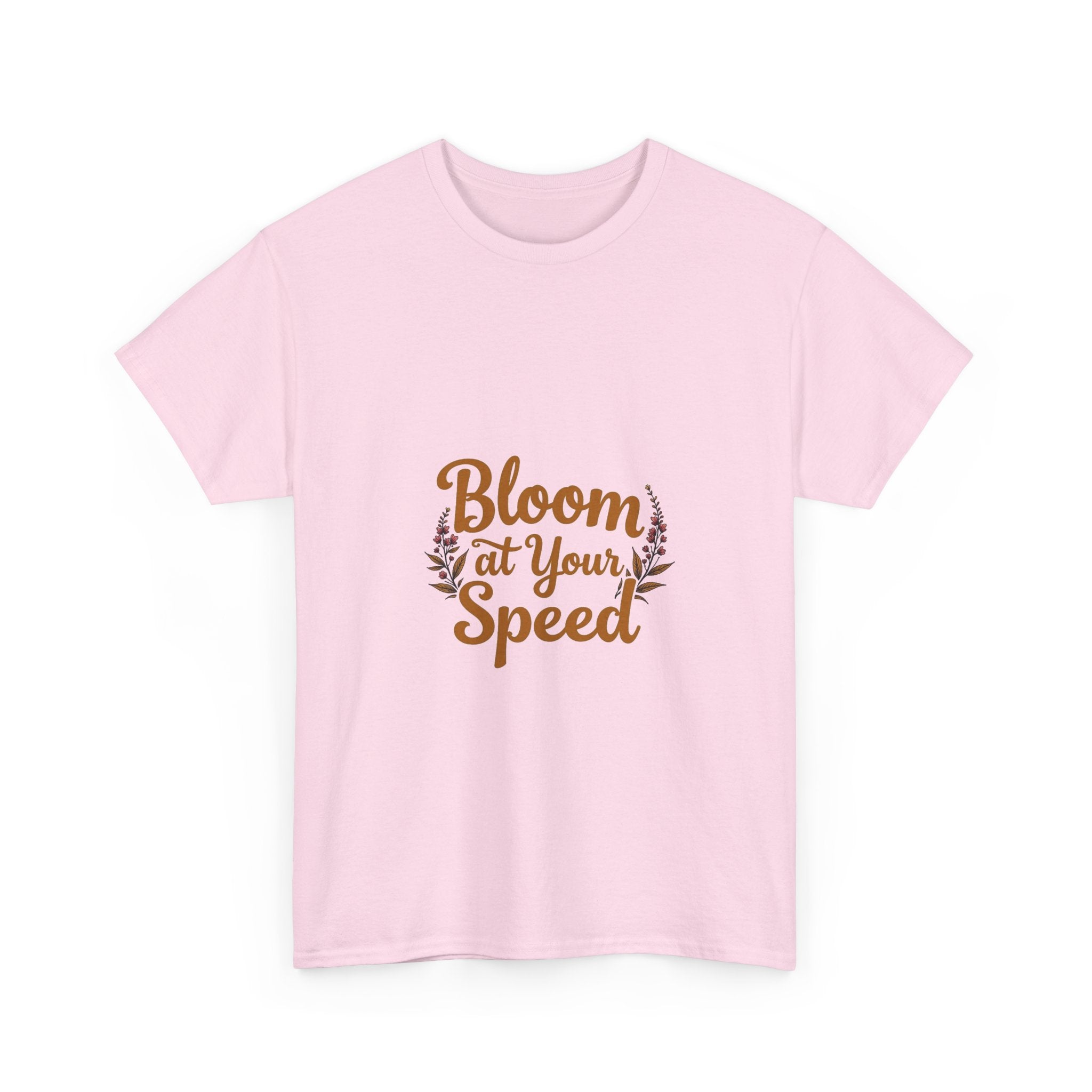'Bloom At Your Speed' Floral Graphic T‑Shirt