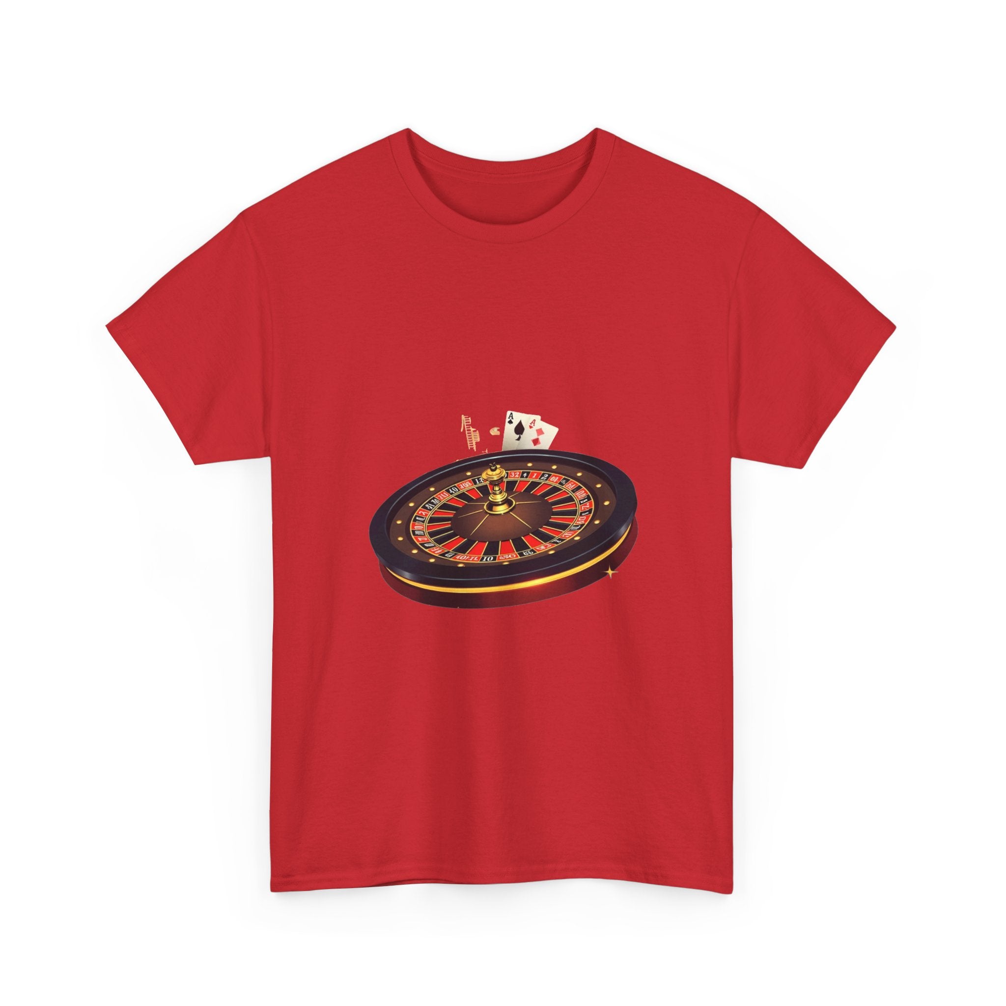 'Roulette & Card's Casino Vintage Gambling Graphic T‑Shirt