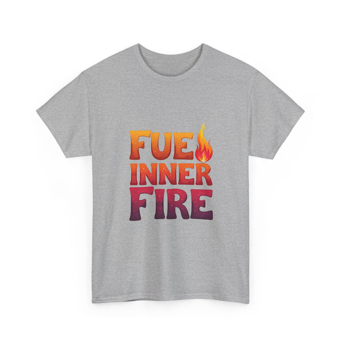 'Fuel Inner Fire 'Inspirational Flame Graphic T-Shirt