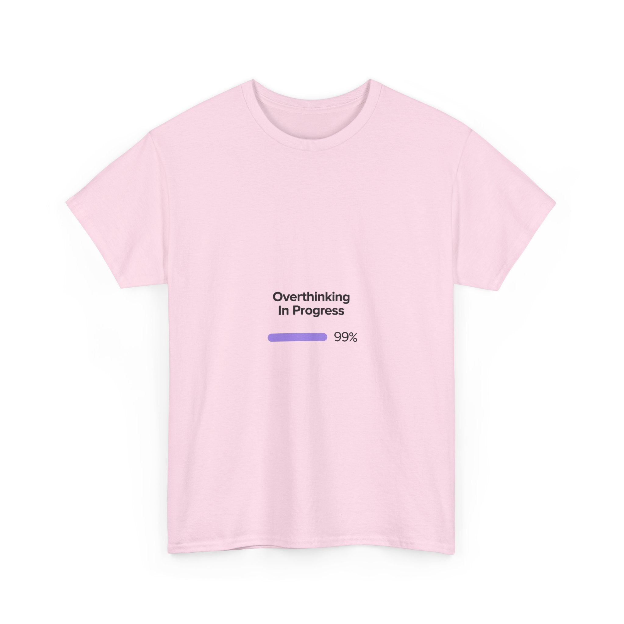 'Overthinking In Progres' Loading Bar Graphic T‑Shirt