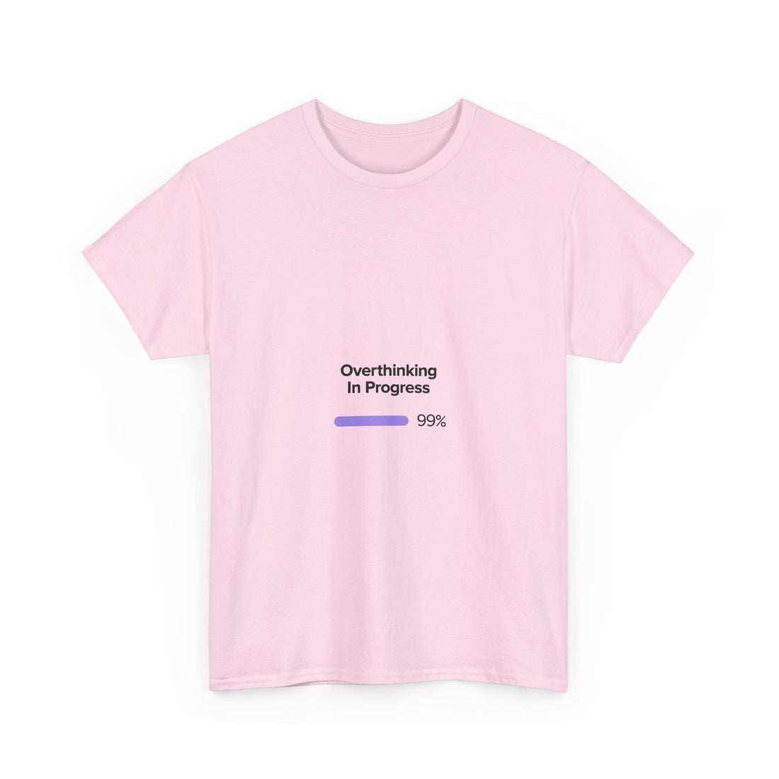 'Overthinking In Progres' Loading Bar Graphic T‑Shirt