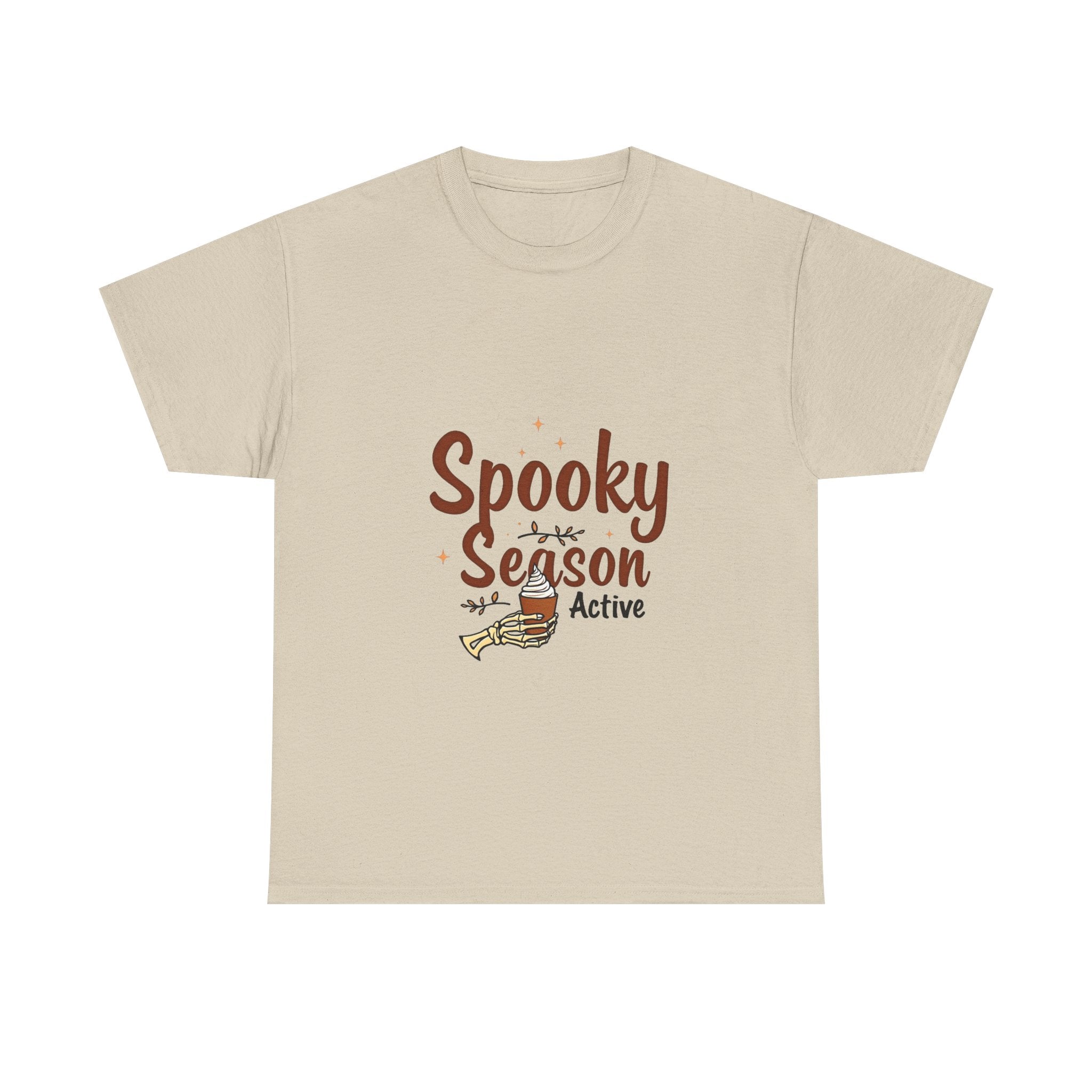'Spooky Season Active' T-Shirt Halloween Pumpkin Graphic Tee