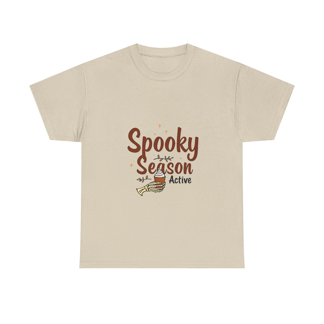 'Spooky Season Active' T-Shirt Halloween Pumpkin Graphic Tee