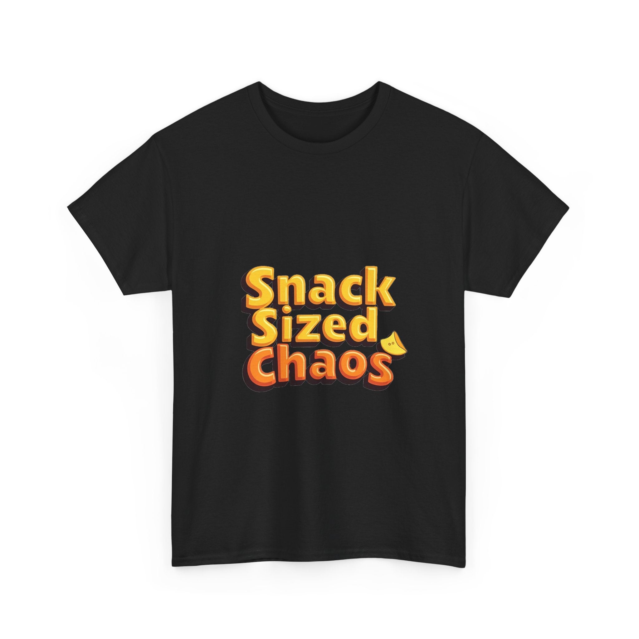 'Snack Sized Chaos' Funny Retro Snack Graphic T-Shirt