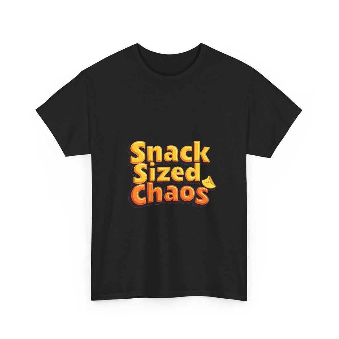 'Snack Sized Chaos' Funny Retro Snack Graphic T-Shirt