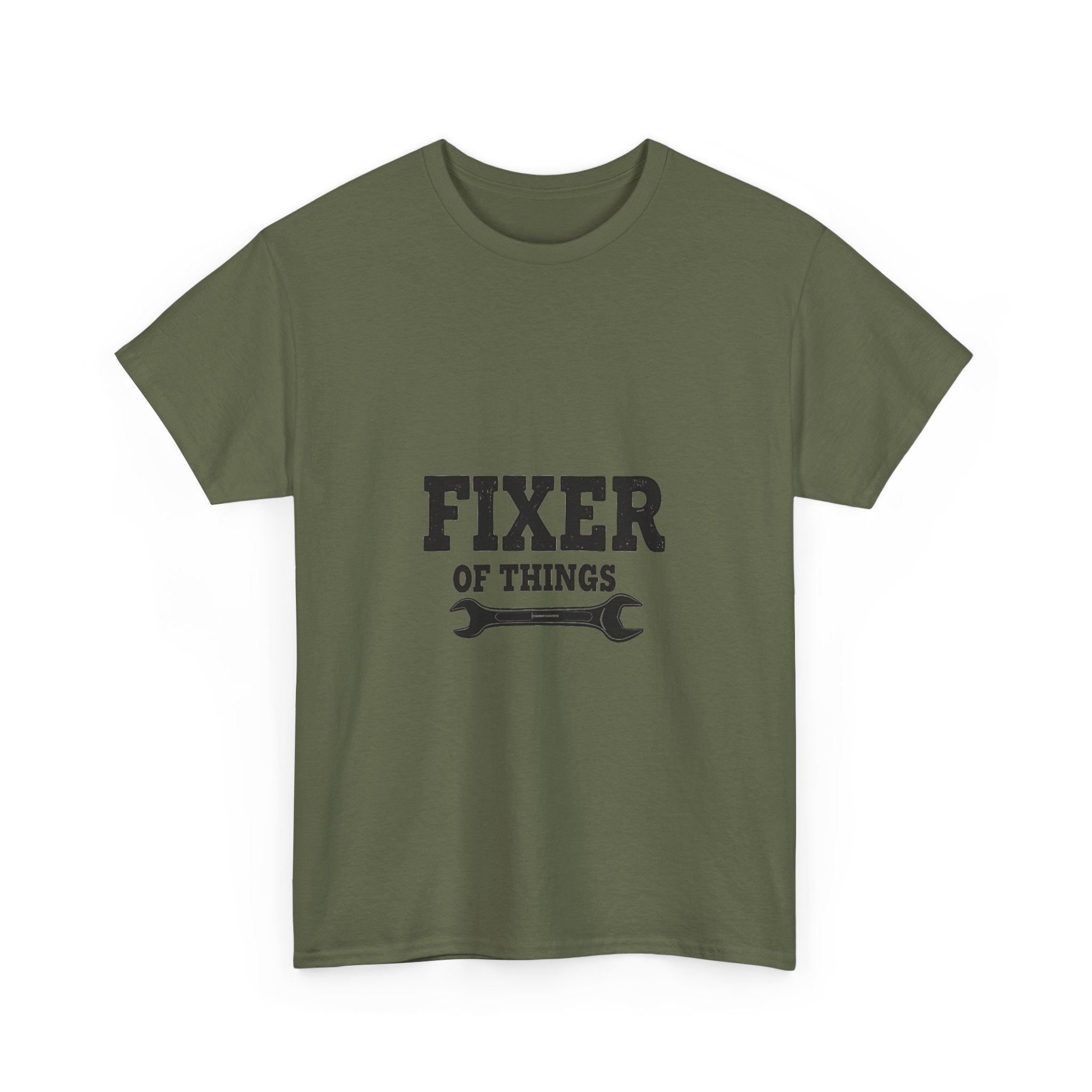 'Fixer of Things' Wrench Graphic T-Shirts for DIYers & Handymen