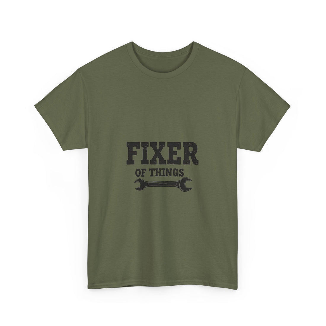 'Fixer of Things' Wrench Graphic T-Shirts for DIYers & Handymen
