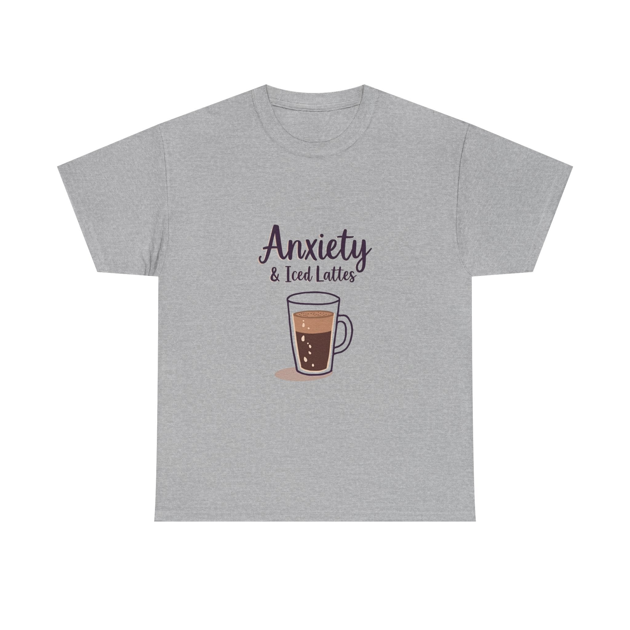 'Anxiety & Iced Lattes' T‑Shirt