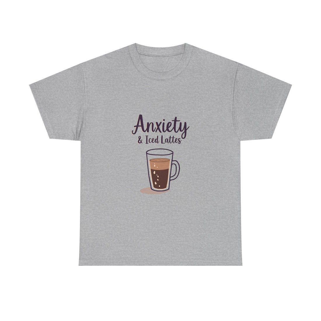 'Anxiety & Iced Lattes' T‑Shirt