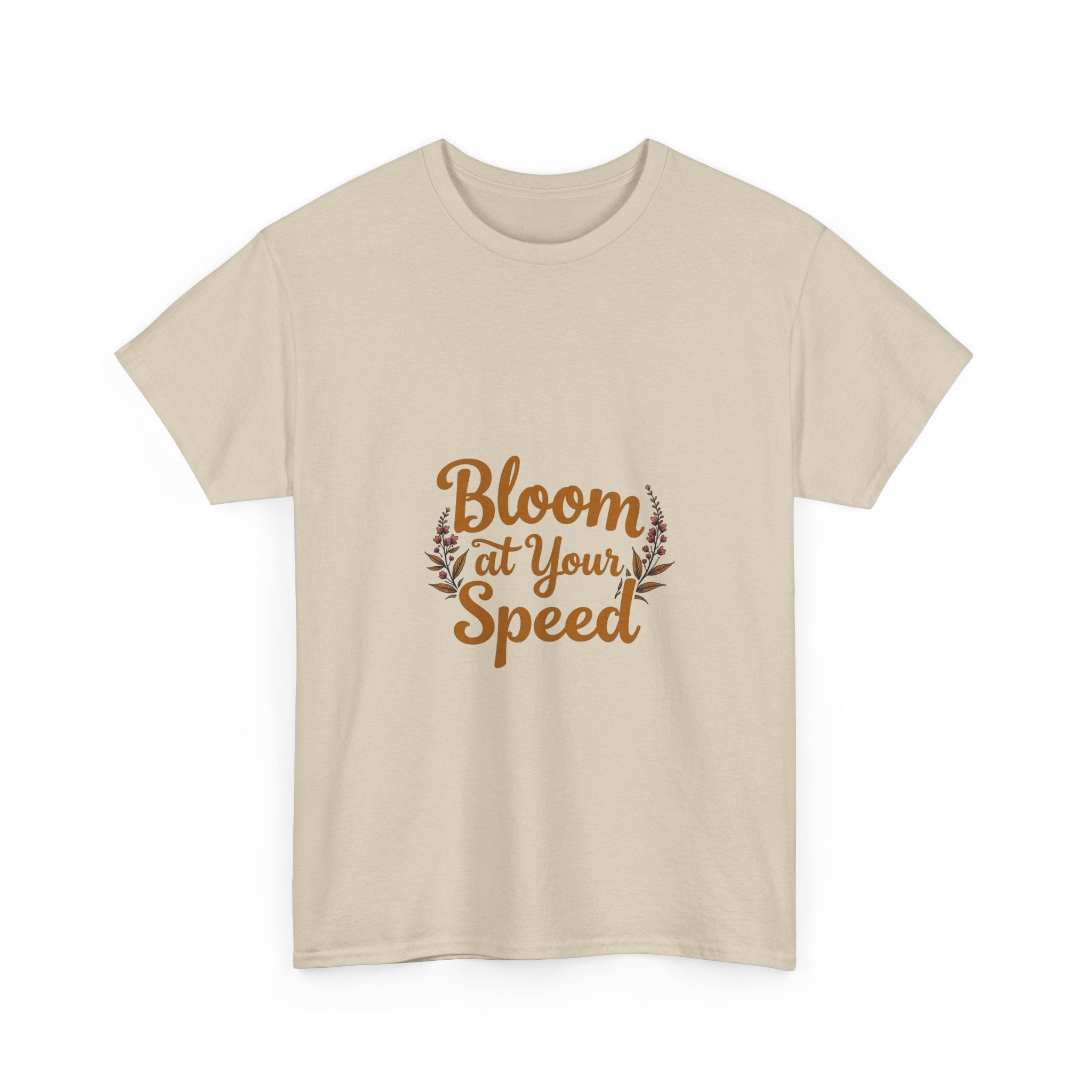 'Bloom At Your Speed' Floral Graphic T‑Shirt