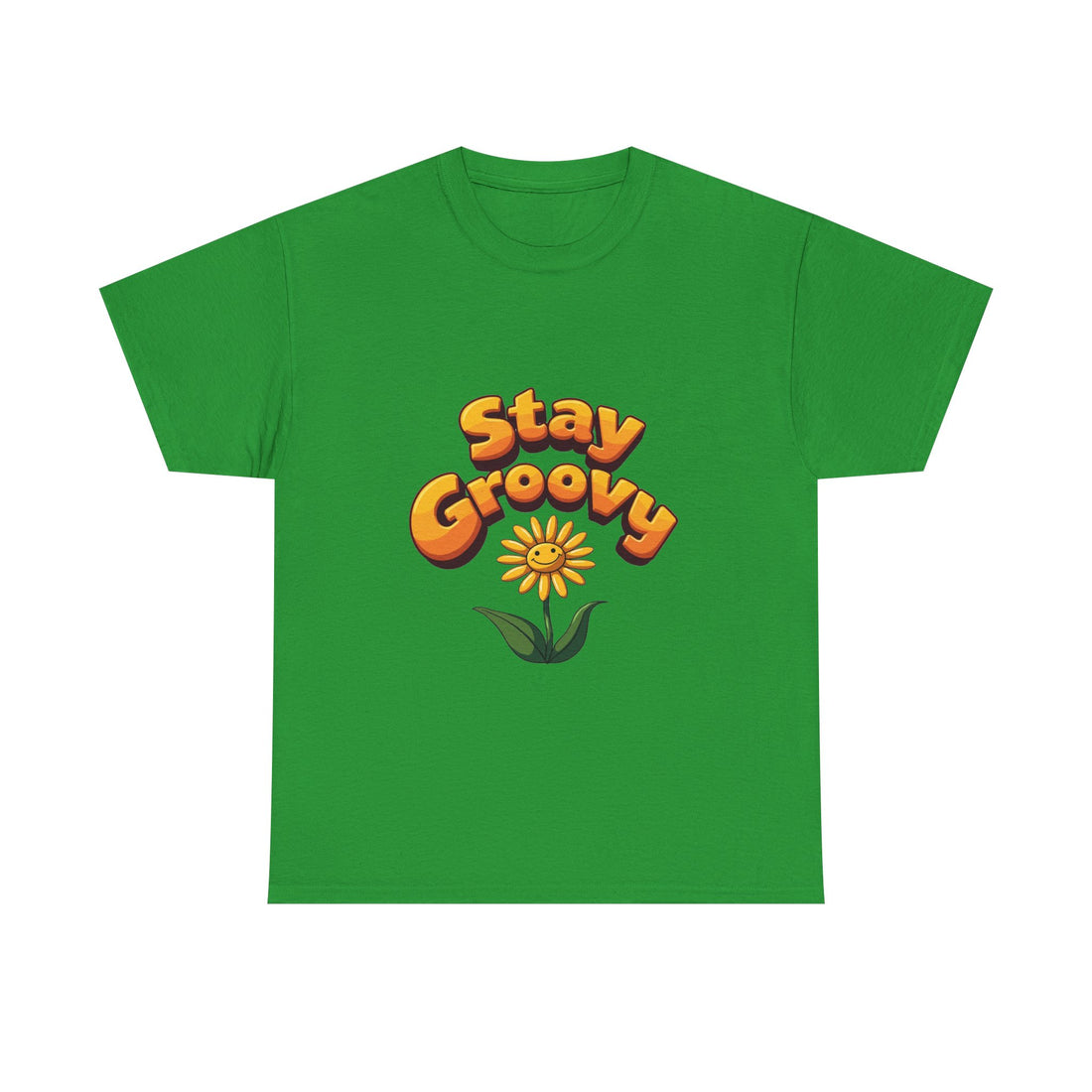 'Stay Groovy' Retro Flower Graphic T-Shirt