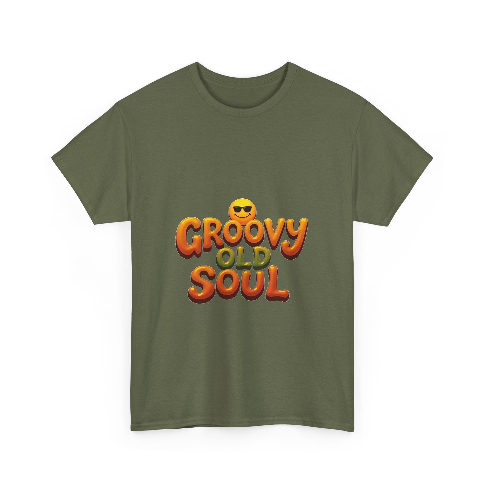 Groovy Old Soul Retro 70s Emoji Graphic T-Shirt