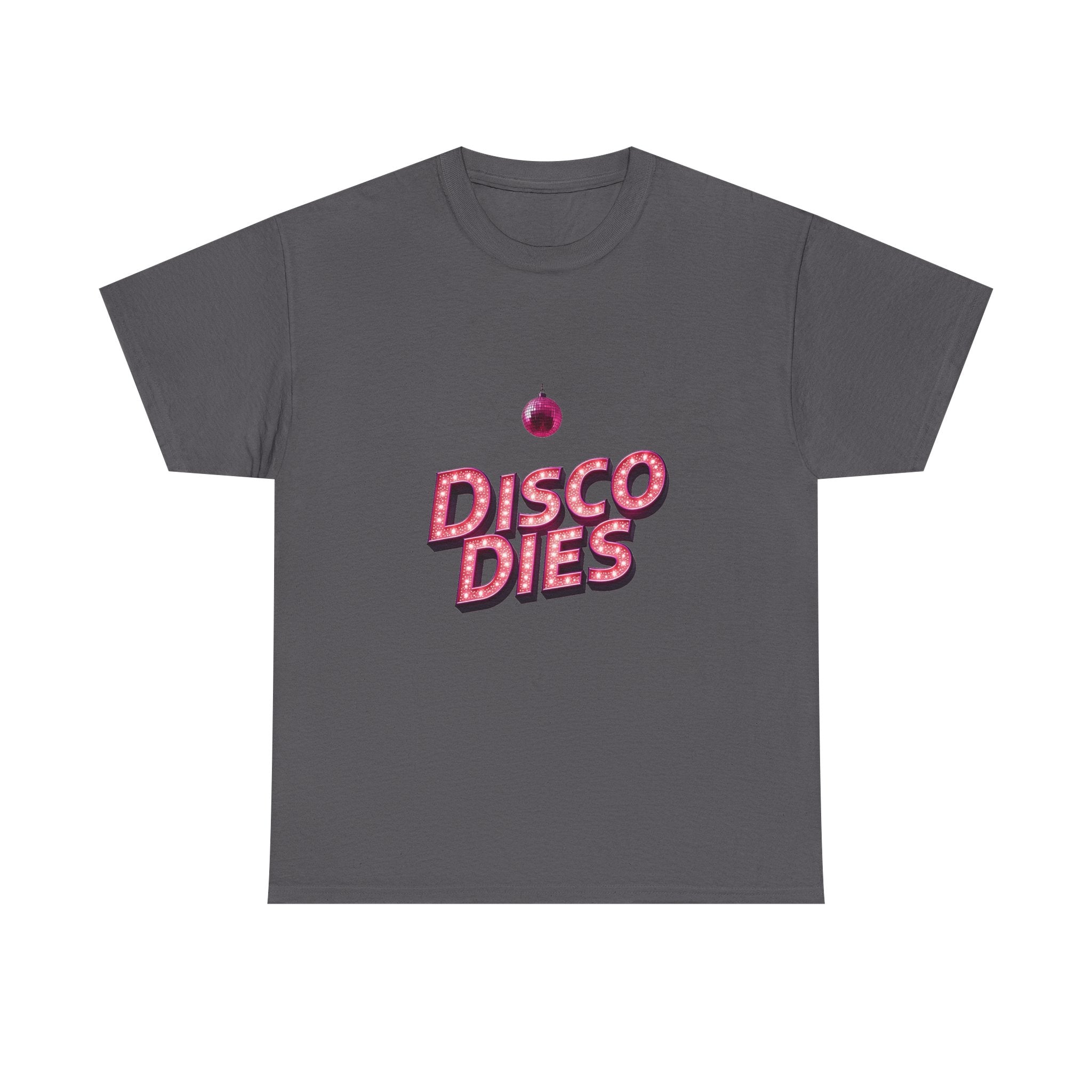 'Disco Dies' Retro Glitter Disco Ball T-Shirt