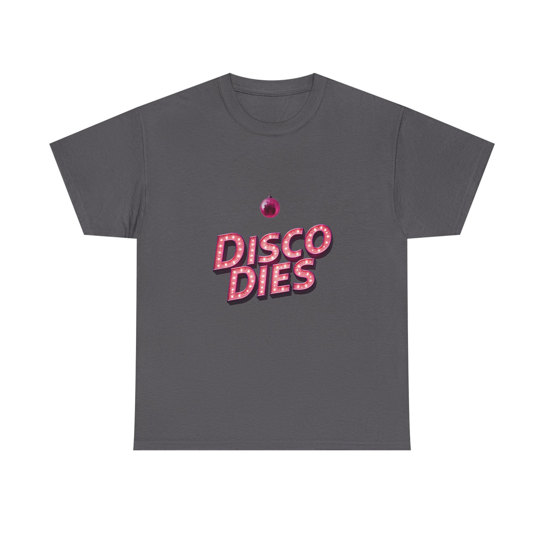 'Disco Dies' Retro Glitter Disco Ball T-Shirt