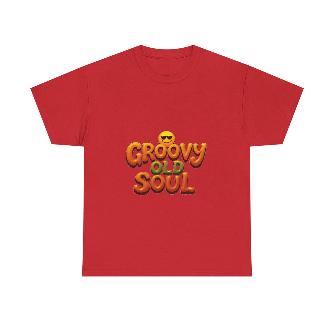 Groovy Old Soul Retro 70s Emoji Graphic T-Shirt