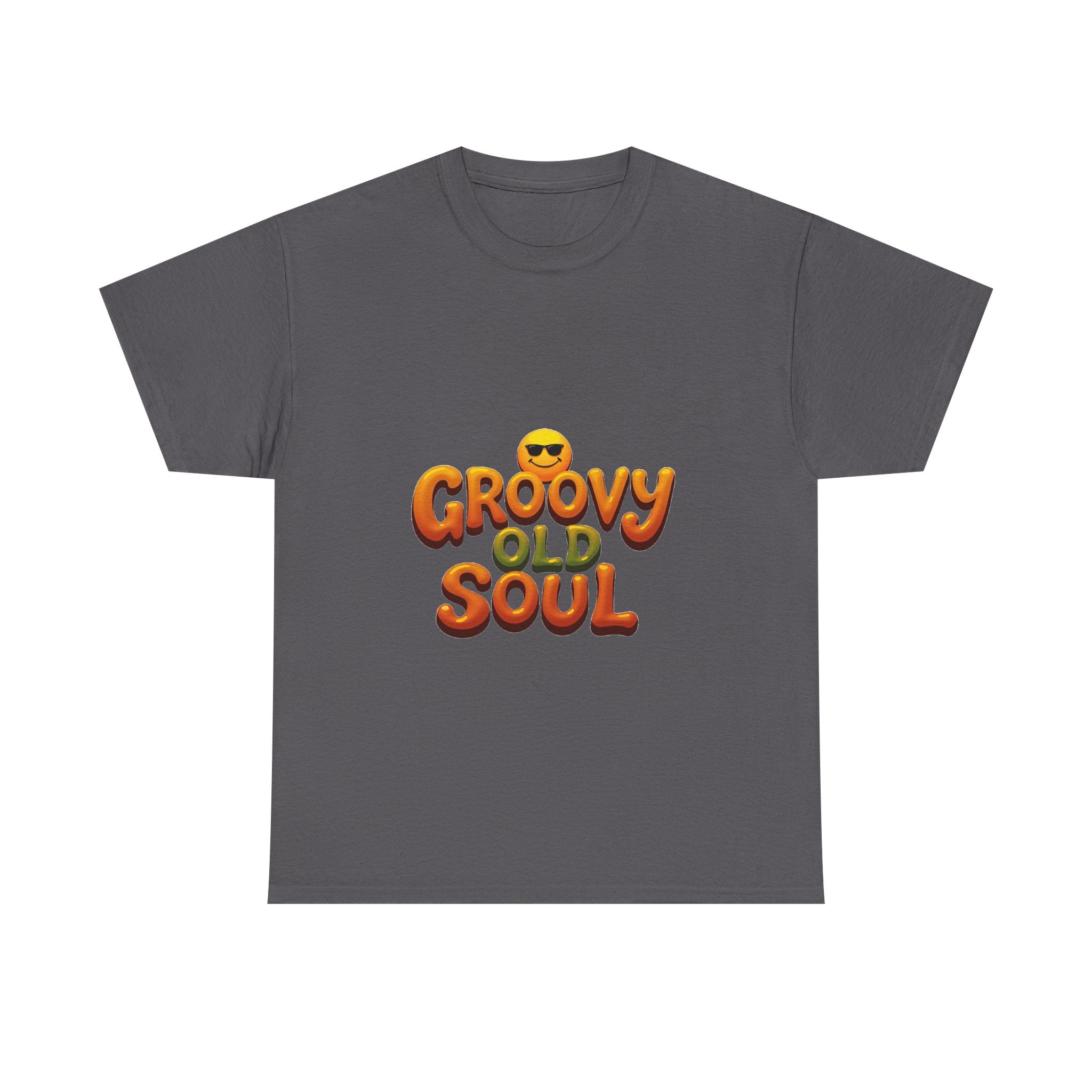Groovy Old Soul Retro 70s Emoji Graphic T-Shirt
