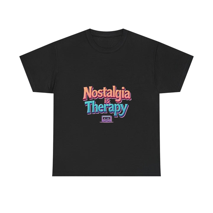 'Nostalgia Is Therapy' Retro 80s/90s Vintage Vibes T-Shirt
