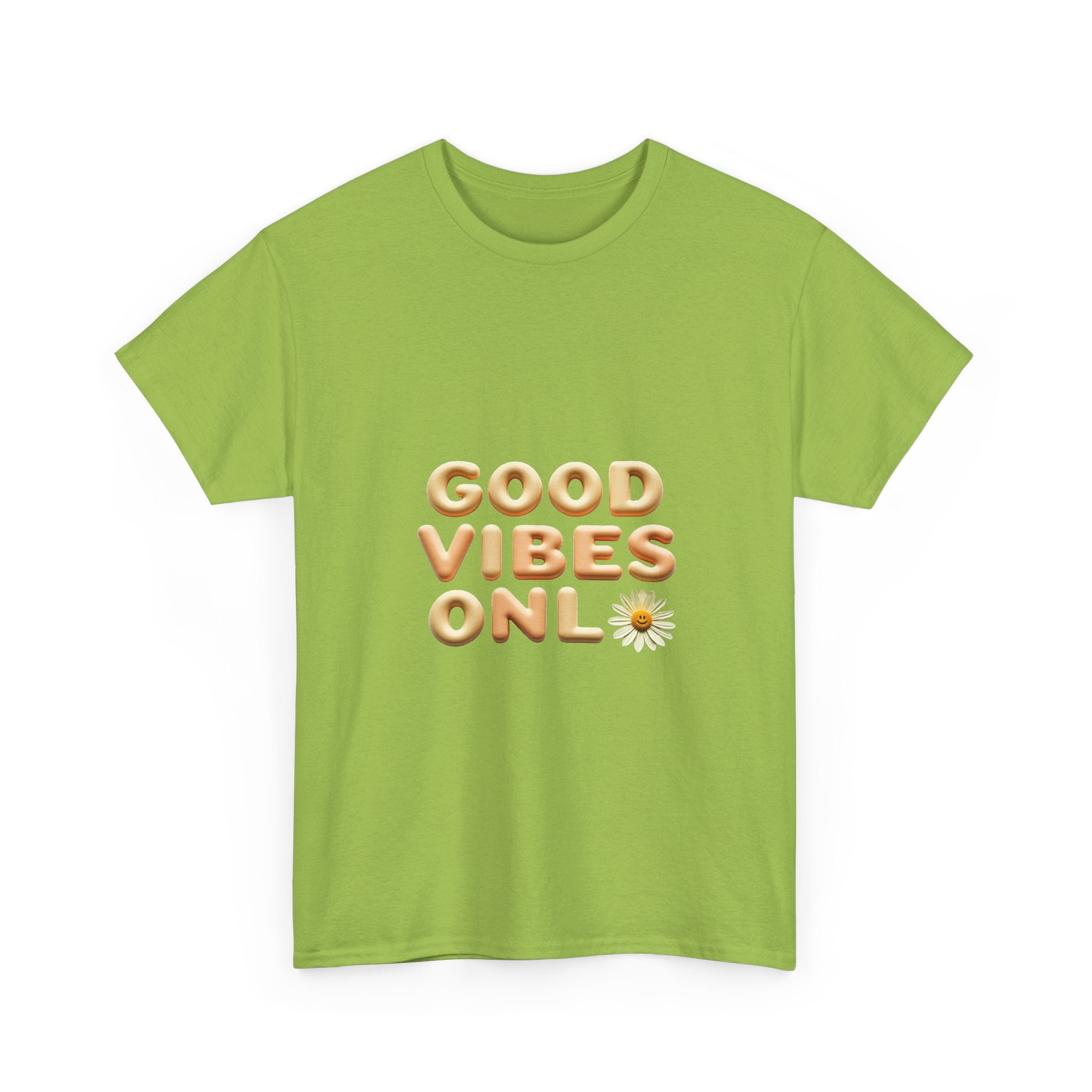 'Good Vibes Only' Cute Daisy Graphic Tee