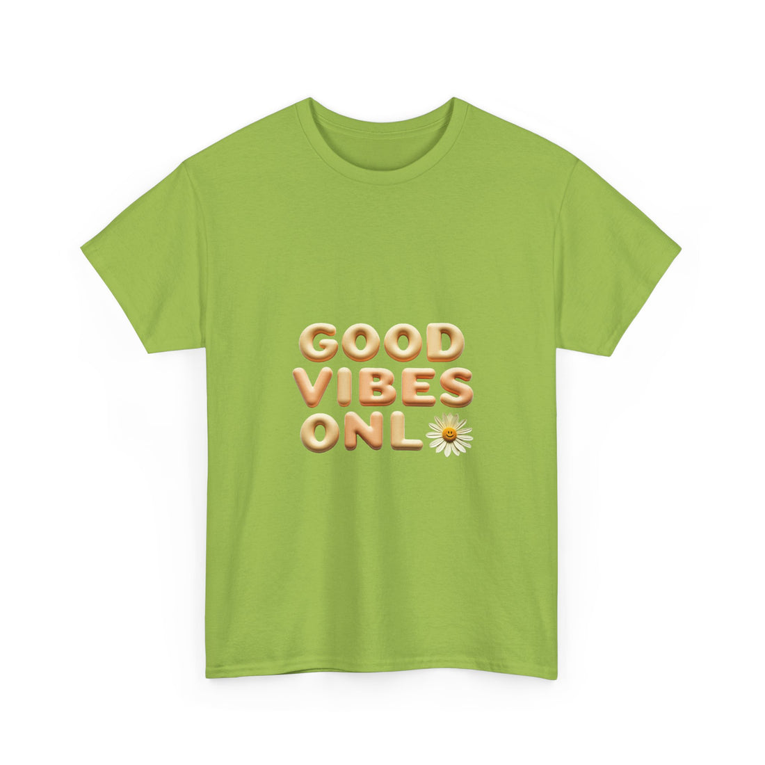 'Good Vibes Only' Cute Daisy Graphic Tee
