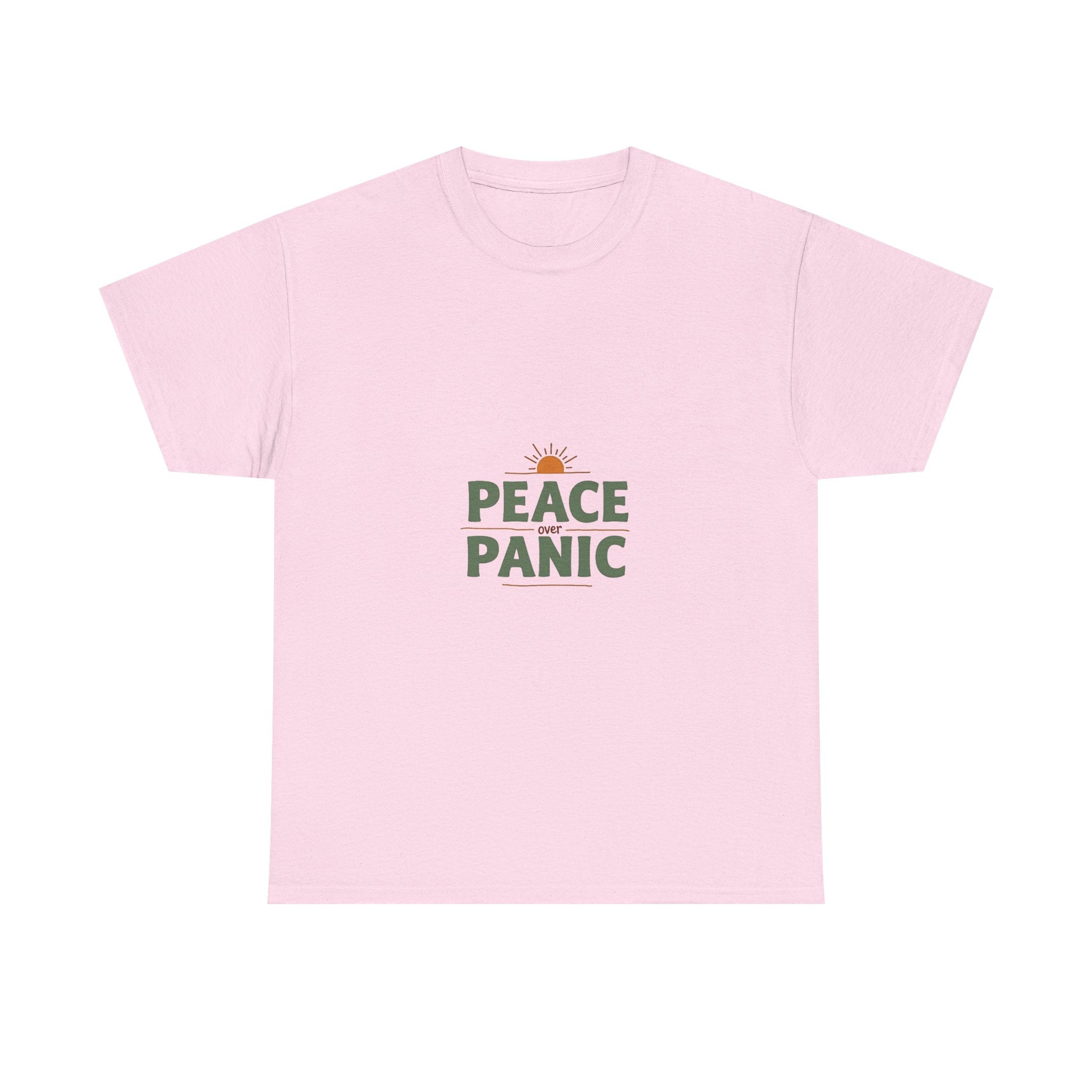 Peace Panic Retro Sunrise Graphic T-Shirt