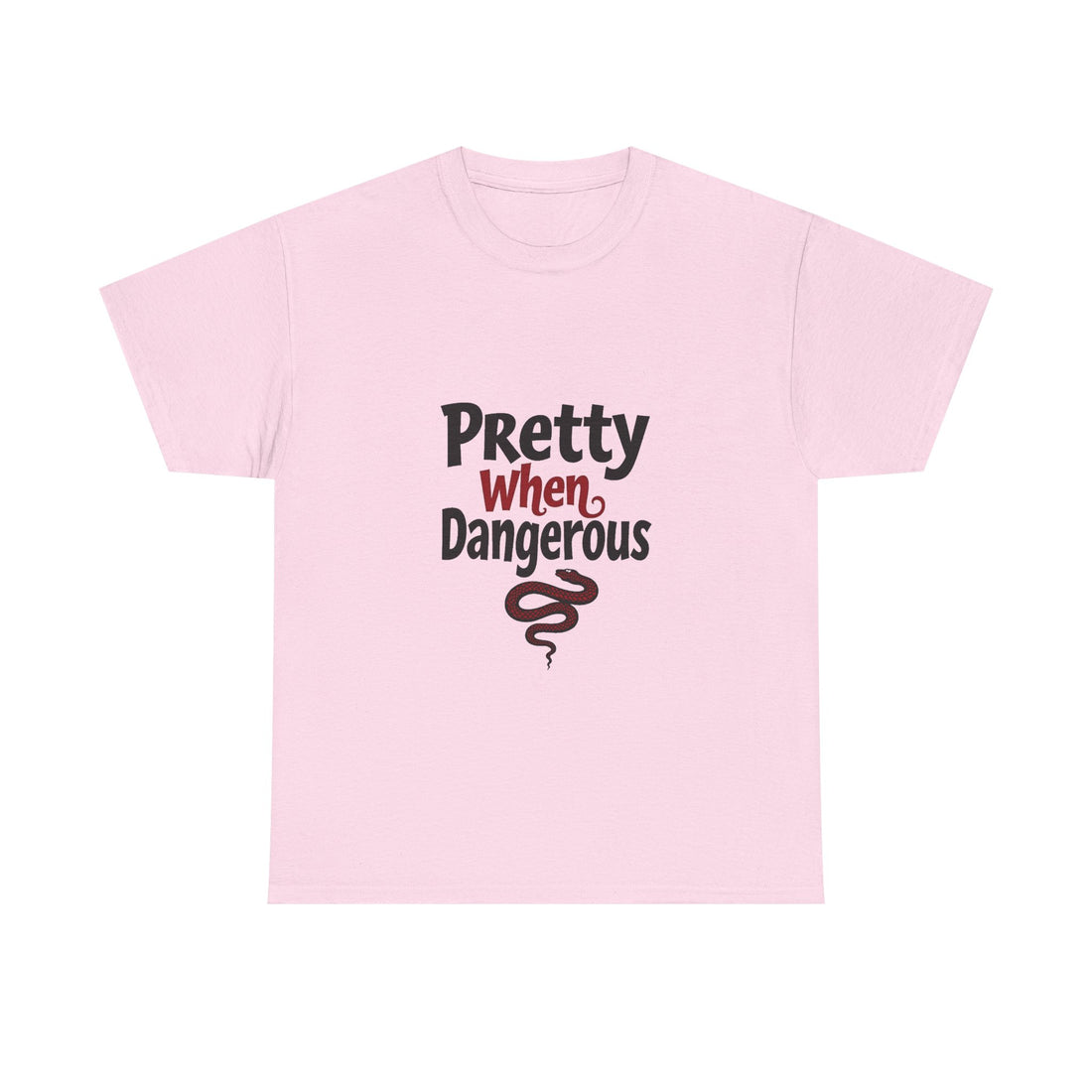 Pretty When Dangerous Bold Snake Graphic T-Shirt