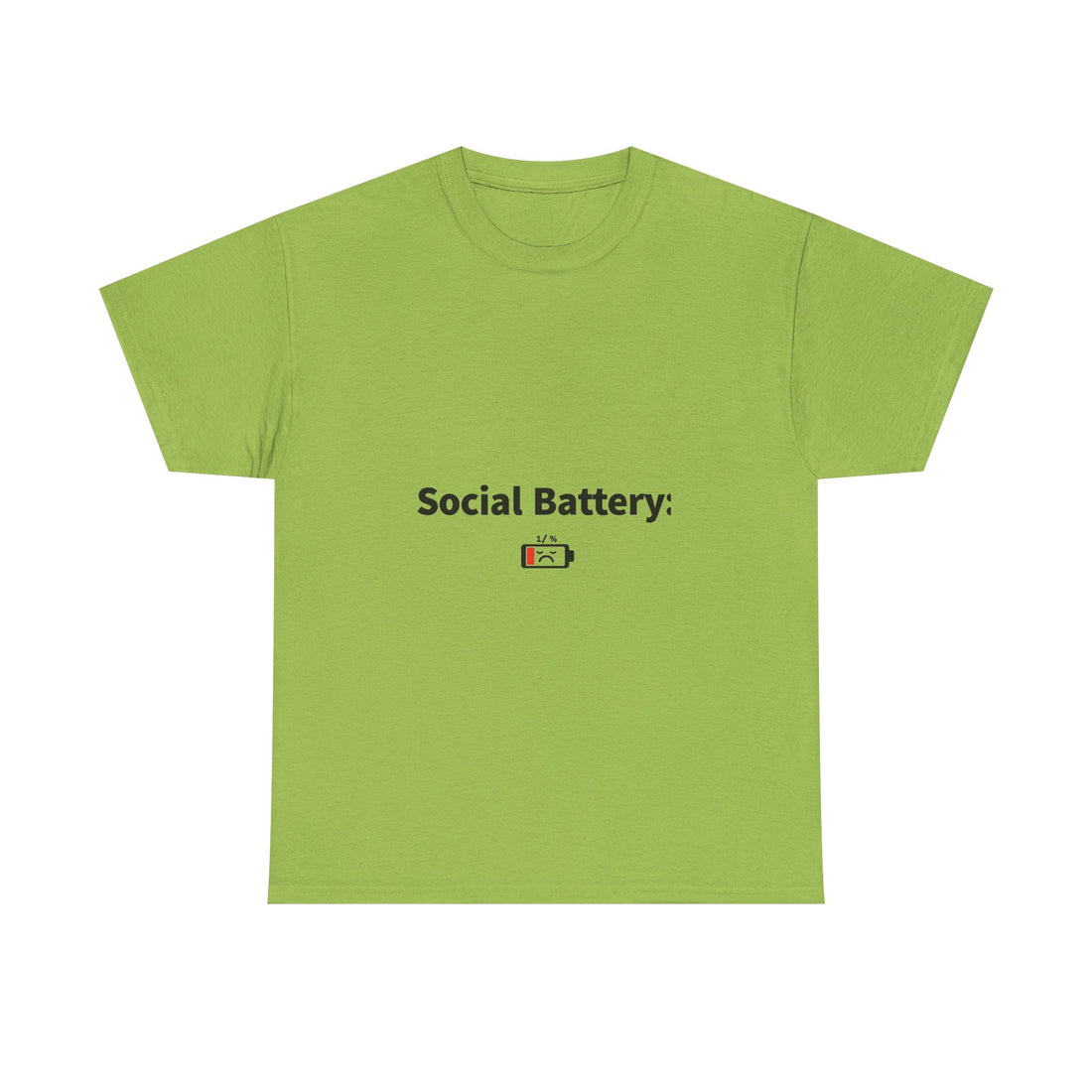 Social Battery Low  Funny Introvert T‑Shirt