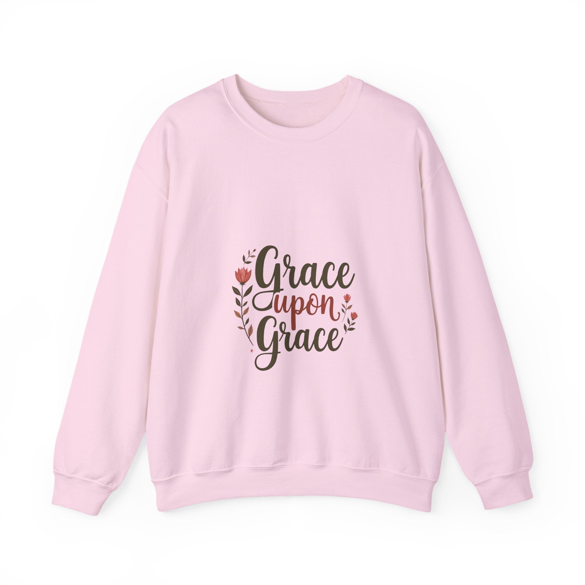'Grace Upon Grace'  Floral Faith Crewneck Sweatshirt