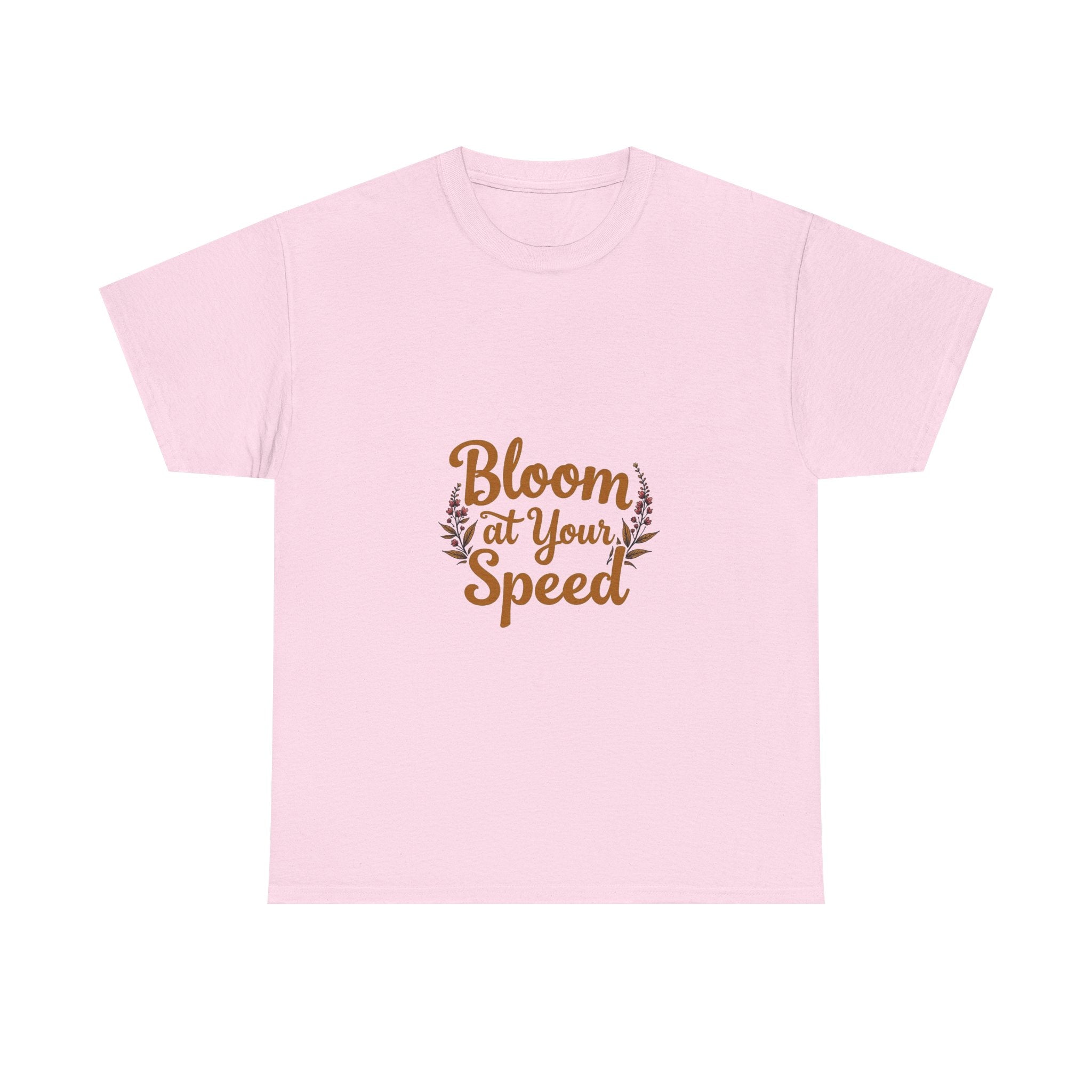 'Bloom At Your Speed' Floral Graphic T‑Shirt
