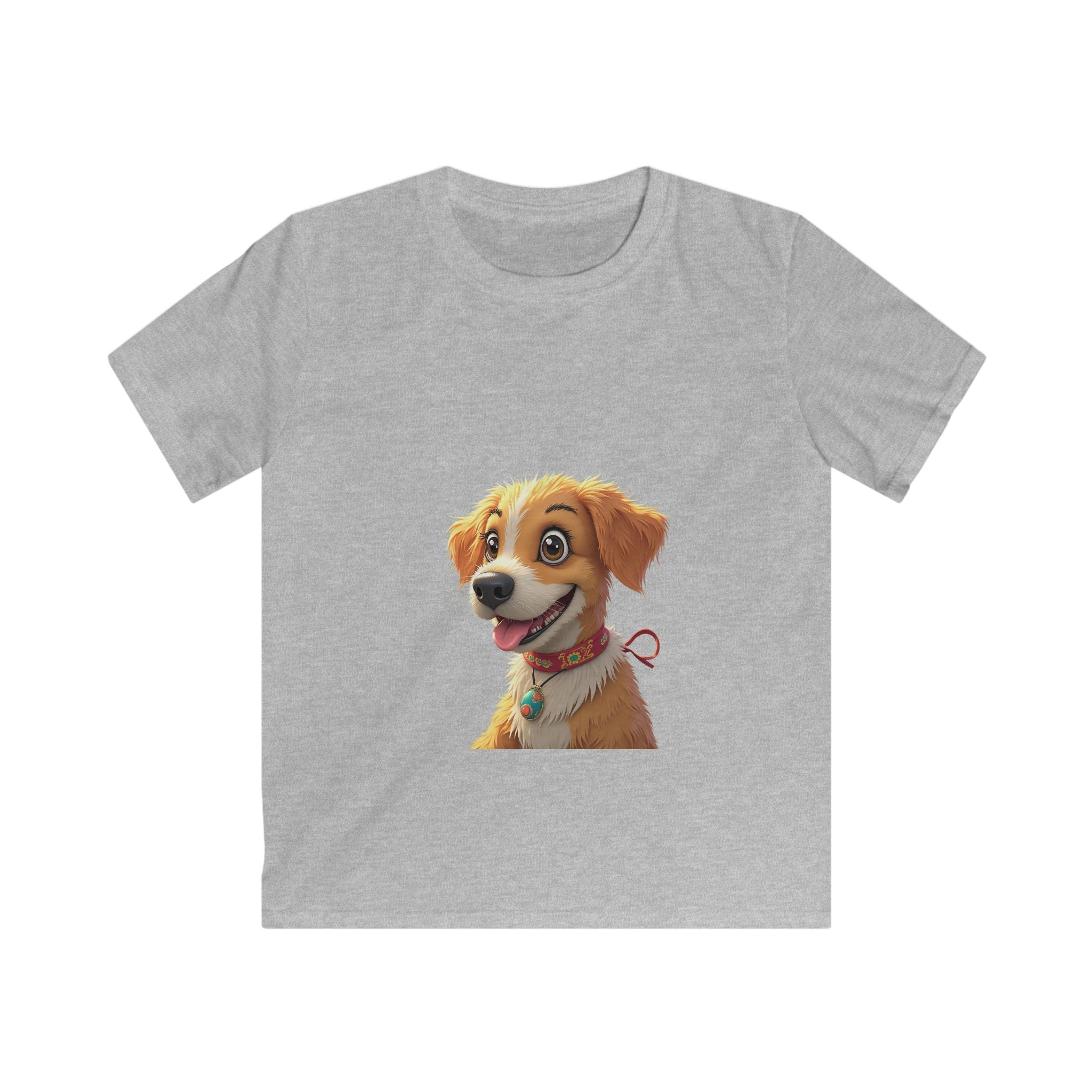 Smiling Golden Retriever Puppy Kids Graphic T-Shirt