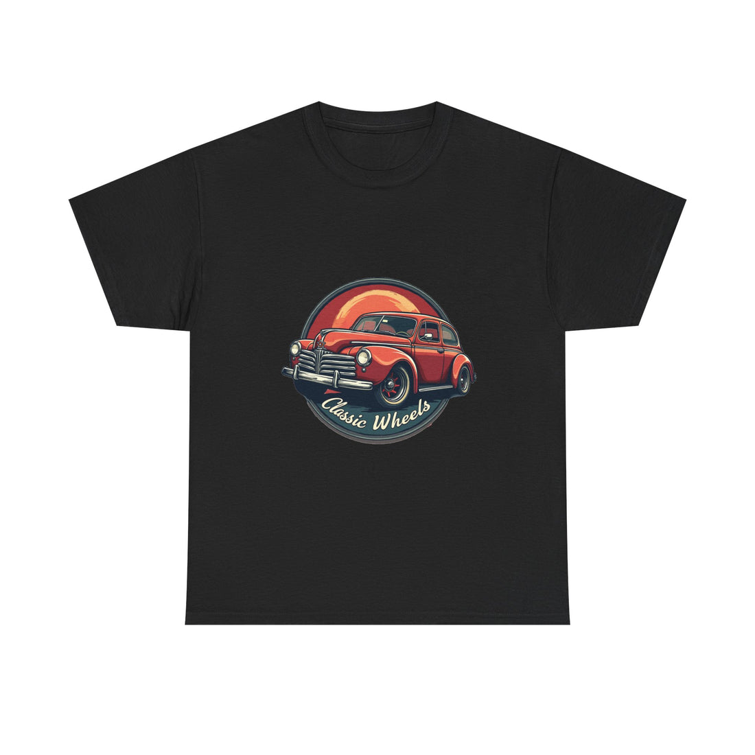 'Classic Wheels'  Vintage Red Car Graphic T-Shirt